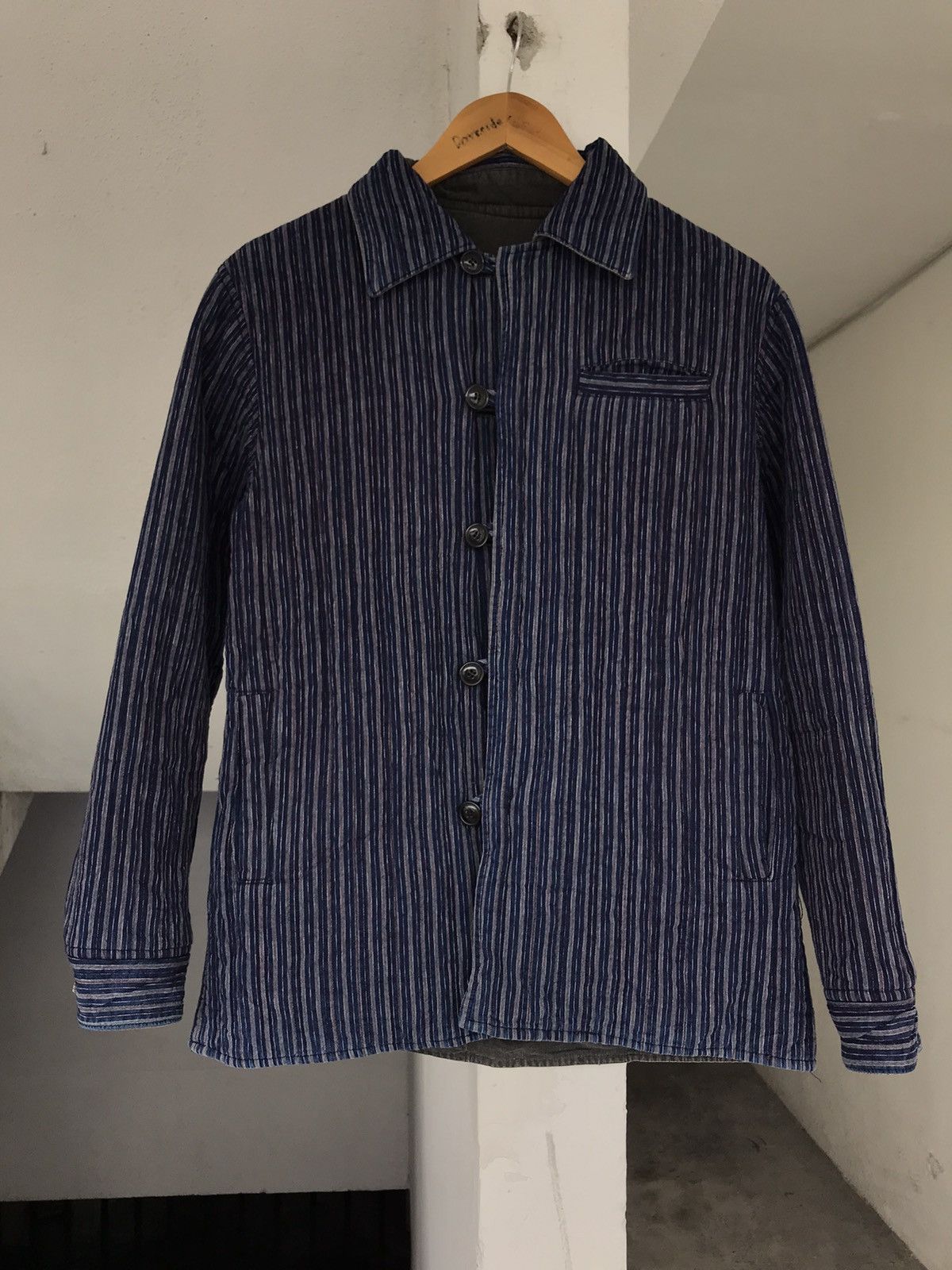 20471120 × Blue Blue Japan × Indigo PURE INDIGO BLUE BLUE JAPAN RIVERSIBLE JACKET Size US M / EU 48-50 / 2 - 3 Thumbnail