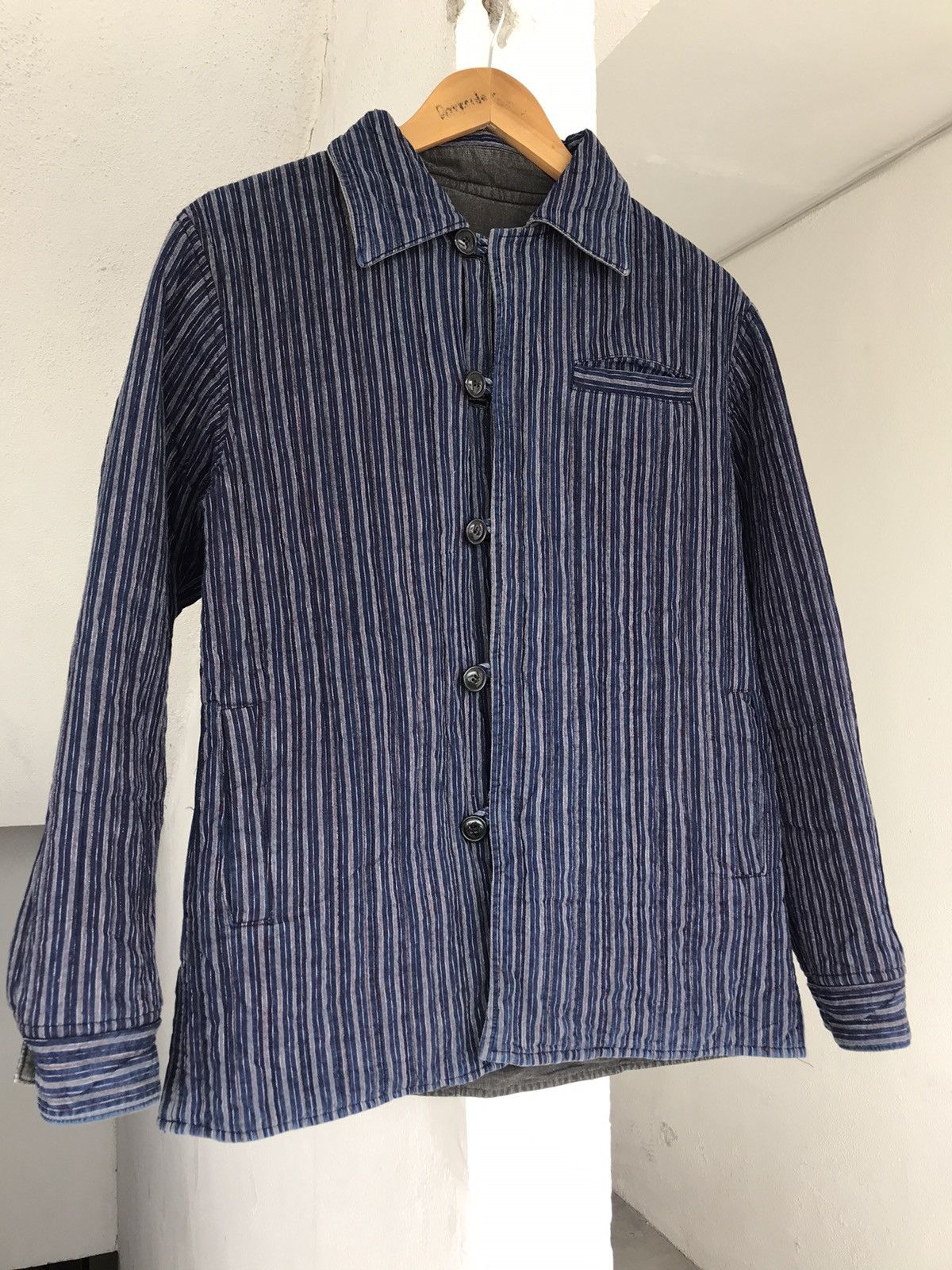 20471120 × Blue Blue Japan × Indigo PURE INDIGO BLUE BLUE JAPAN RIVERSIBLE JACKET Size US M / EU 48-50 / 2 - 4 Thumbnail