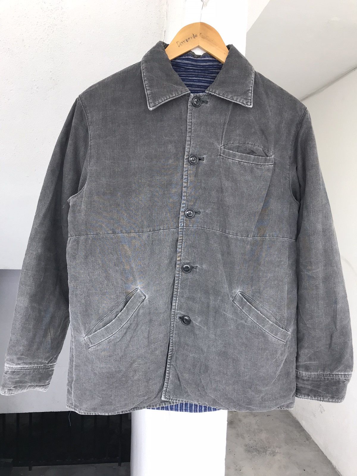 20471120 × Blue Blue Japan × Indigo PURE INDIGO BLUE BLUE JAPAN RIVERSIBLE JACKET Size US M / EU 48-50 / 2 - 16 Thumbnail