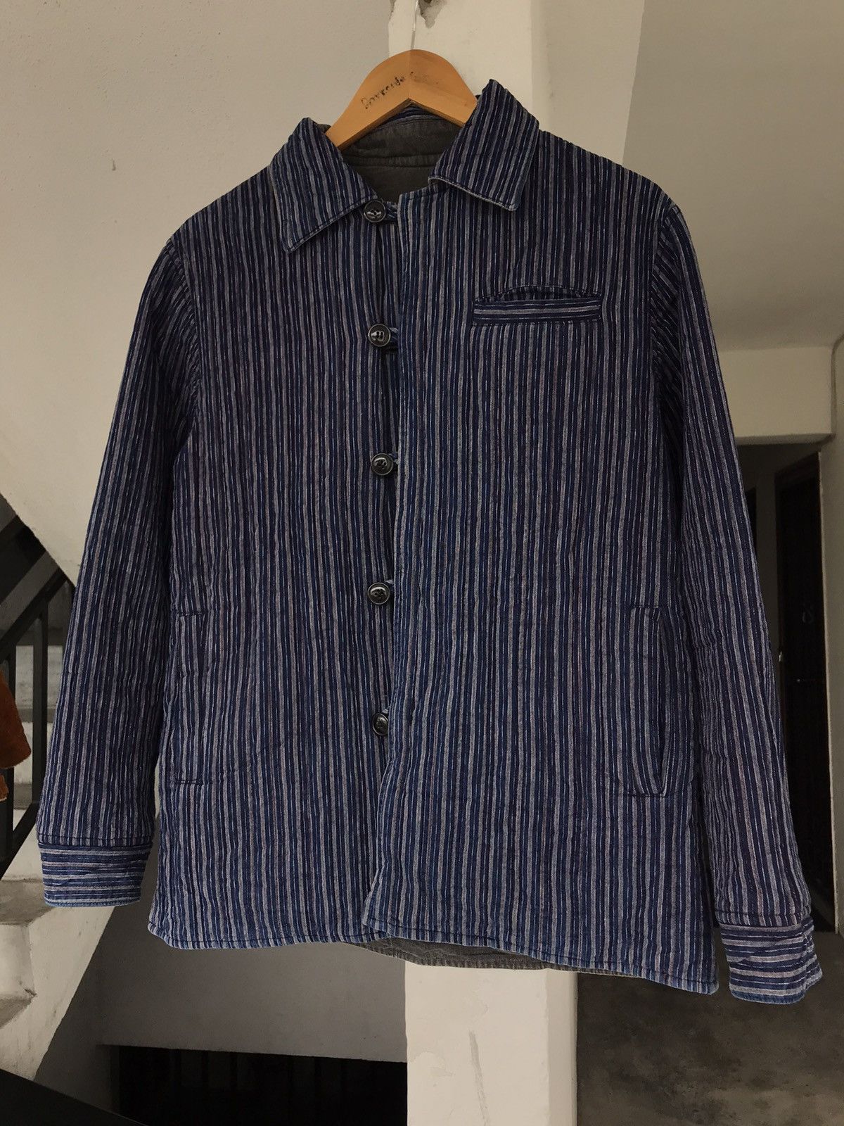 20471120 × Blue Blue Japan × Indigo PURE INDIGO BLUE BLUE JAPAN RIVERSIBLE JACKET Size US M / EU 48-50 / 2 - 5 Thumbnail