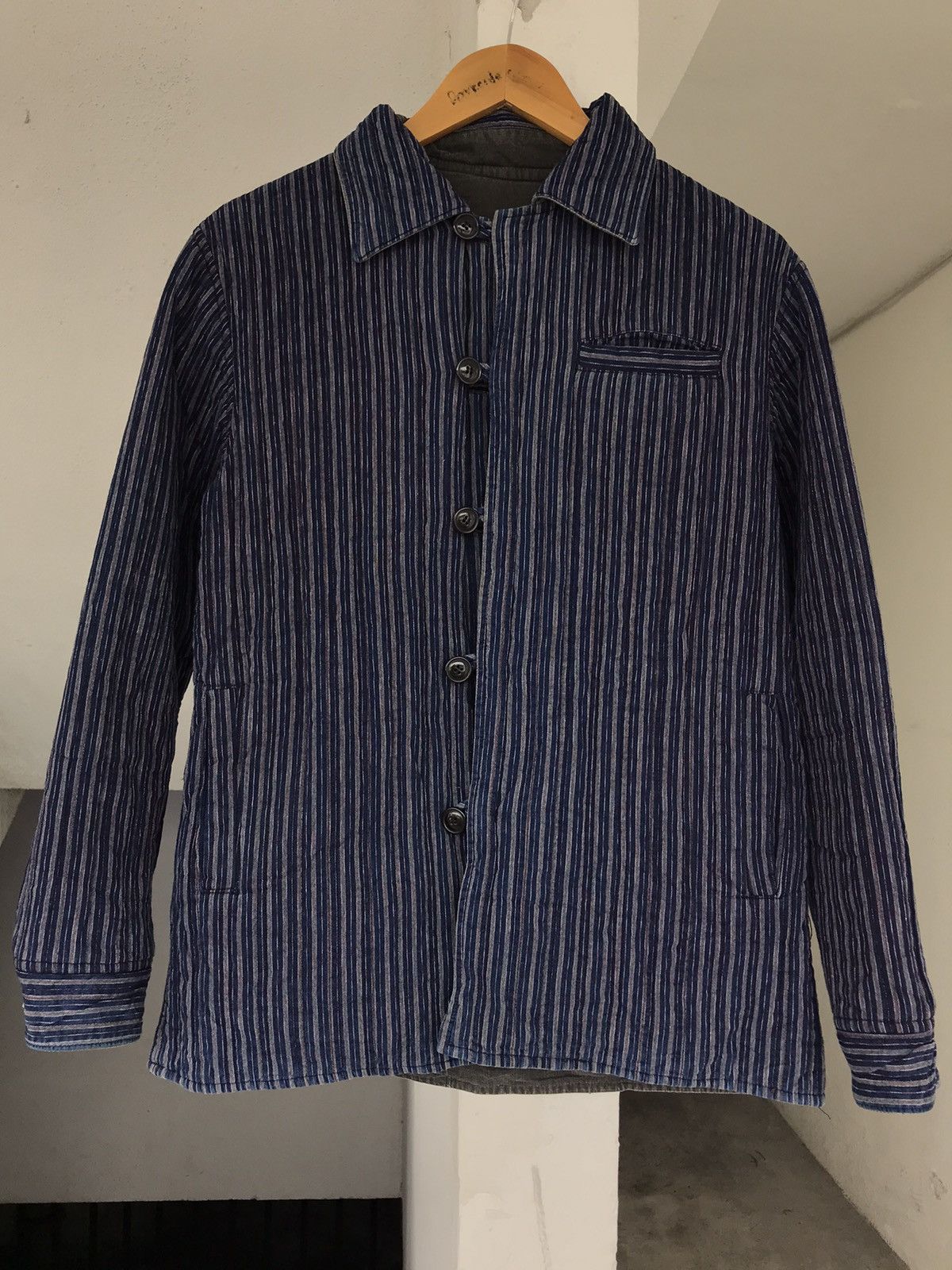 20471120 × Blue Blue Japan × Indigo PURE INDIGO BLUE BLUE JAPAN RIVERSIBLE JACKET Size US M / EU 48-50 / 2 - 6 Thumbnail