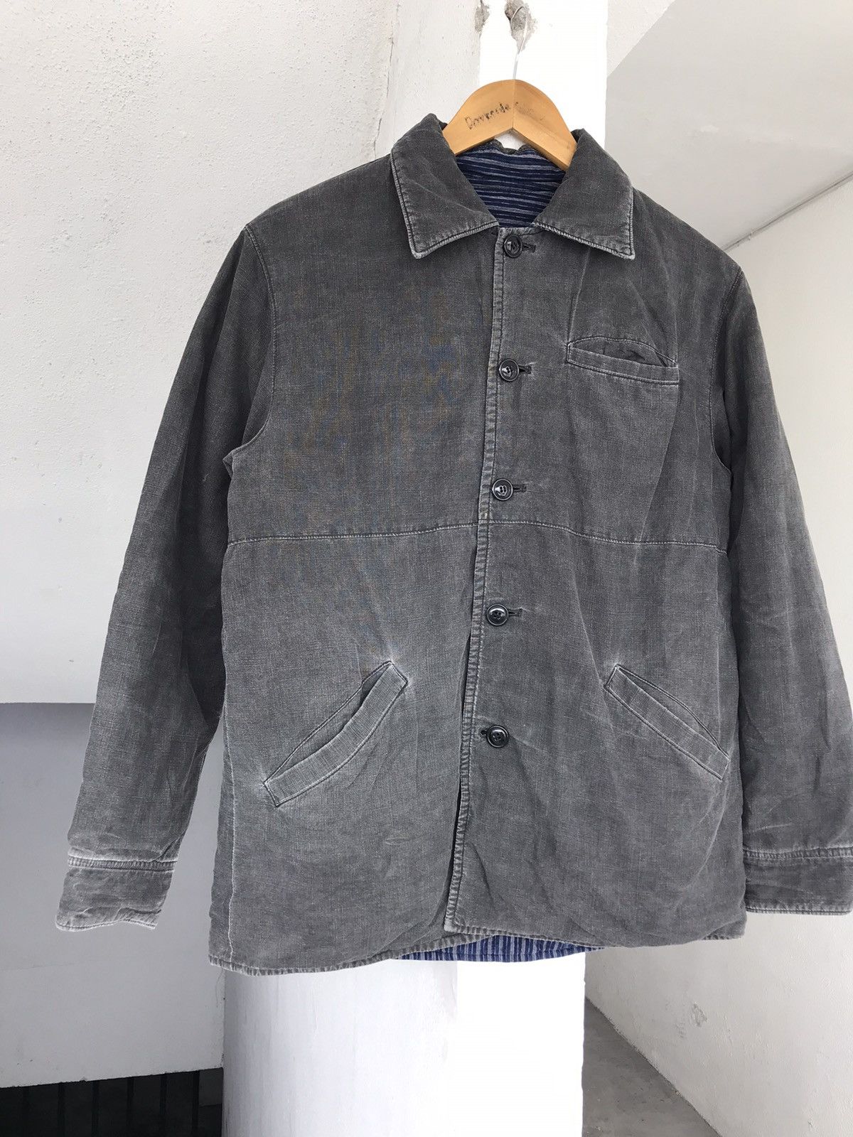 20471120 × Blue Blue Japan × Indigo PURE INDIGO BLUE BLUE JAPAN RIVERSIBLE JACKET Size US M / EU 48-50 / 2 - 13 Thumbnail