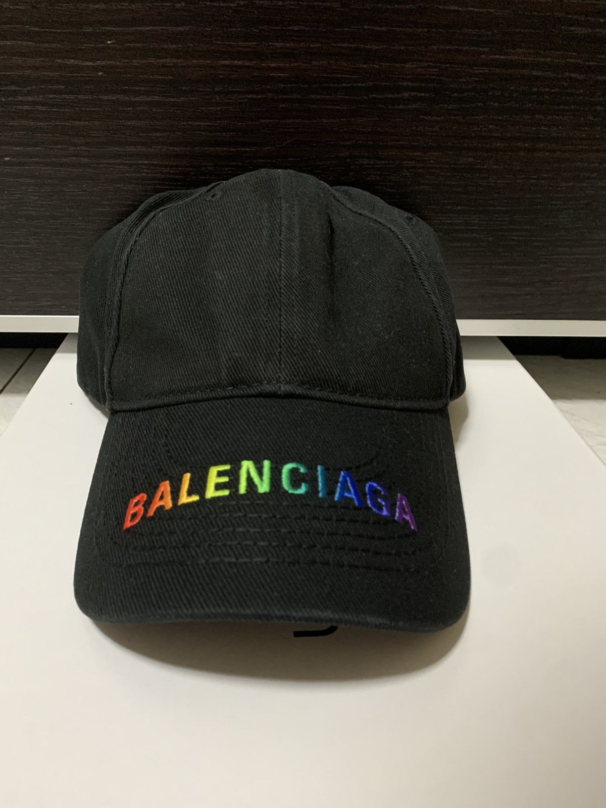 Balenciaga Balenciaga rainbow logo cap | Grailed