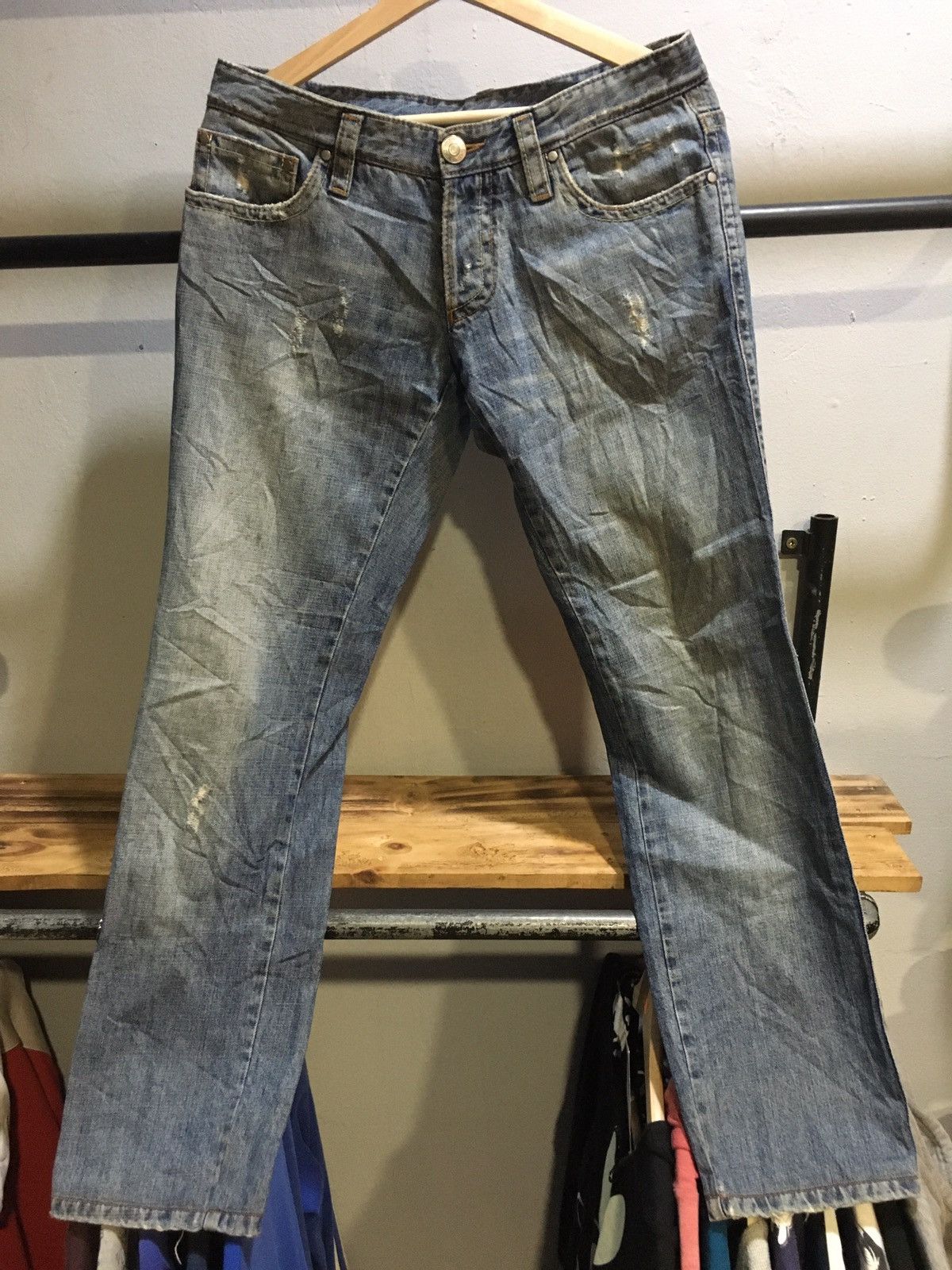 Dsquared2 Twins Dsquared2 Distressed Denim Jeans Size US 32 / EU 48 - 1 Thumbnail