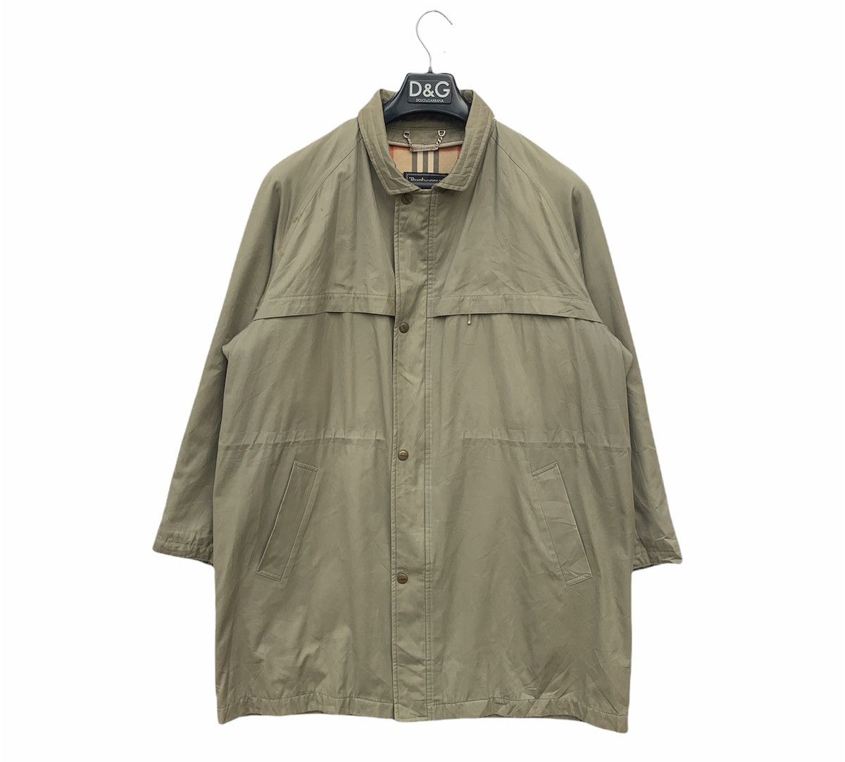 image of Authentic VTG 90's Burberry Trench Coat Jacket, Men's (Size Large)