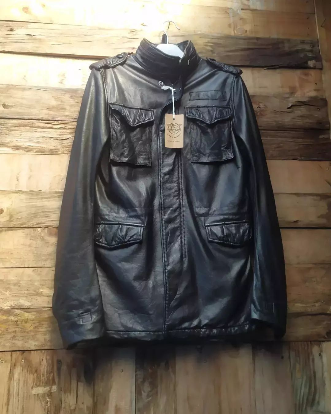 Japanese Brand WJK JPN LEATHER BLACK M66 MILITARY JACKET Size US S / EU 44-46 / 1 - 5 Thumbnail