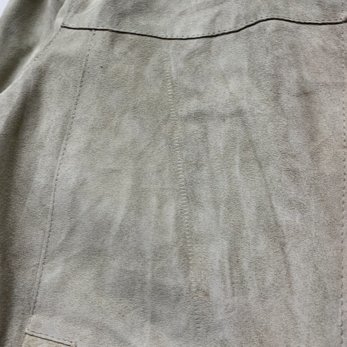 United Colors Of Benetton 🇮🇹United Colors Of Benetton Cowhide Suede Zipper Jacket Size US S / EU 44-46 / 1 - 15 Thumbnail