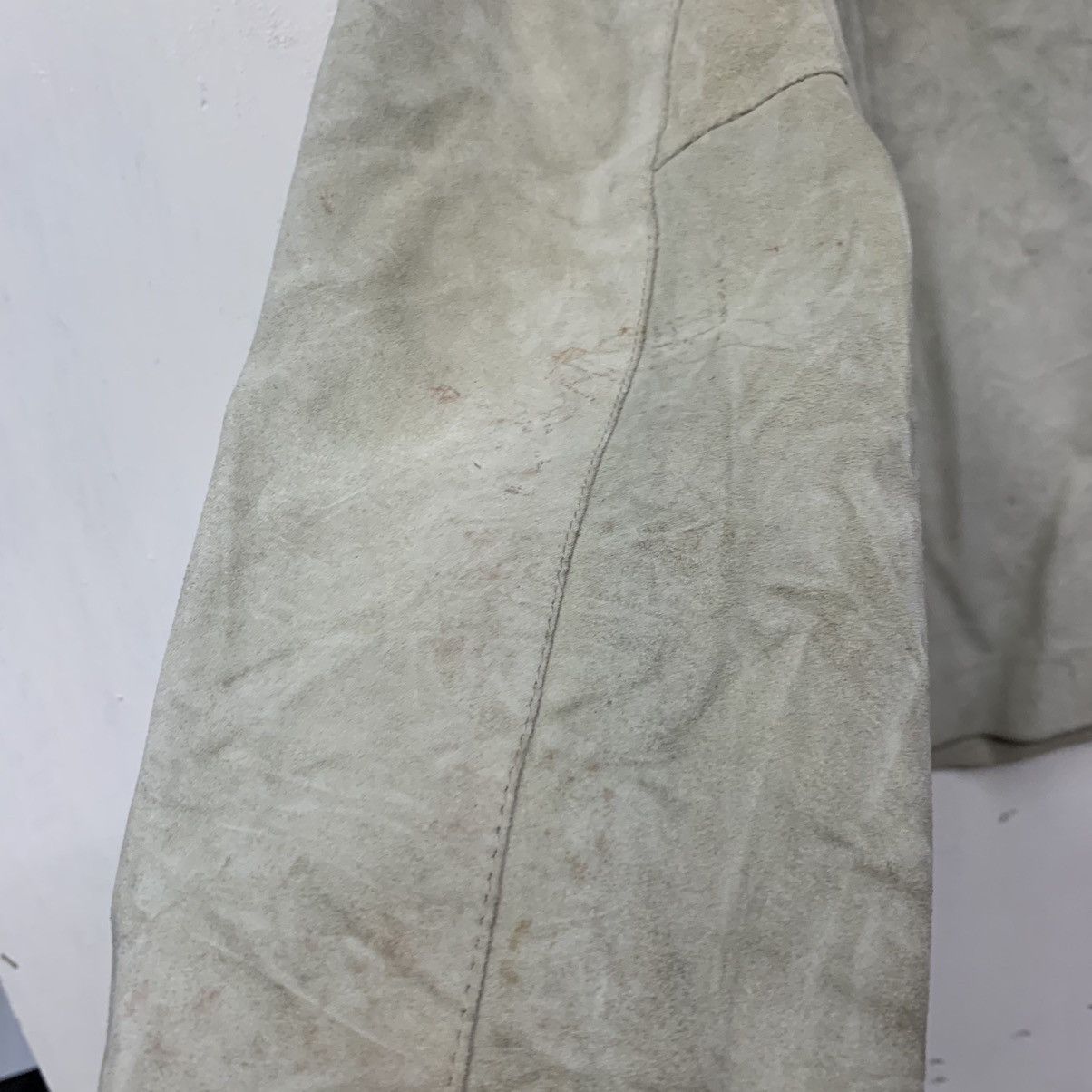 United Colors Of Benetton 🇮🇹United Colors Of Benetton Cowhide Suede Zipper Jacket Size US S / EU 44-46 / 1 - 17 Thumbnail
