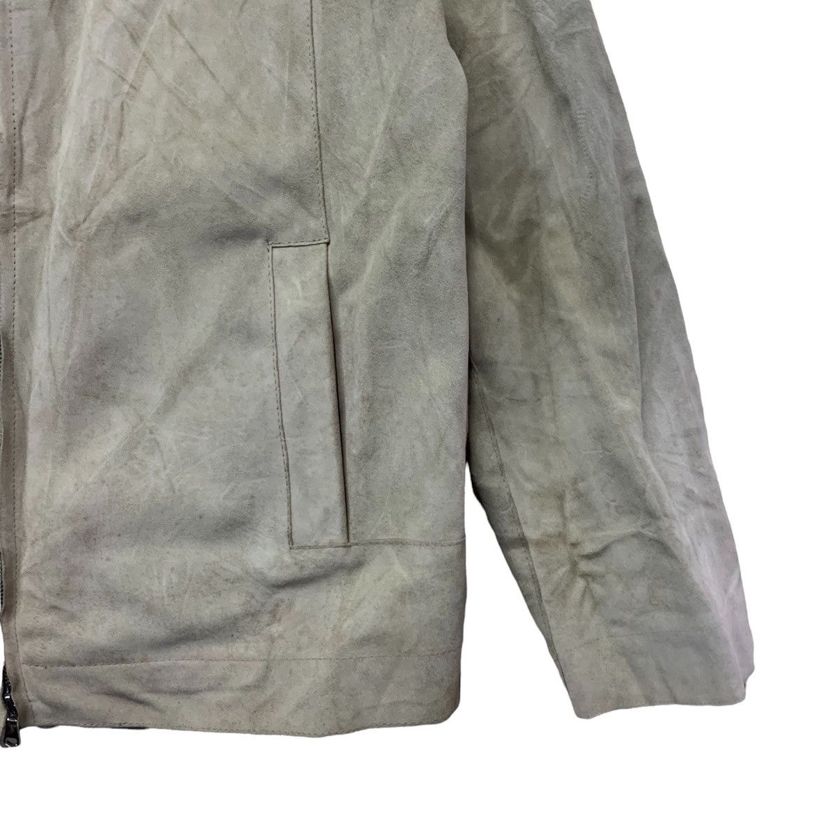 United Colors Of Benetton 🇮🇹United Colors Of Benetton Cowhide Suede Zipper Jacket Size US S / EU 44-46 / 1 - 4 Thumbnail