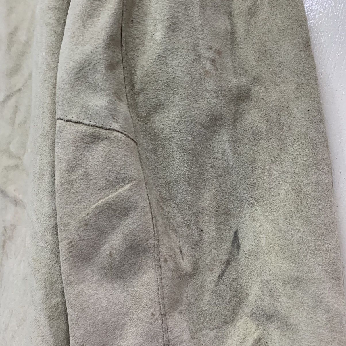 United Colors Of Benetton 🇮🇹United Colors Of Benetton Cowhide Suede Zipper Jacket Size US S / EU 44-46 / 1 - 16 Thumbnail
