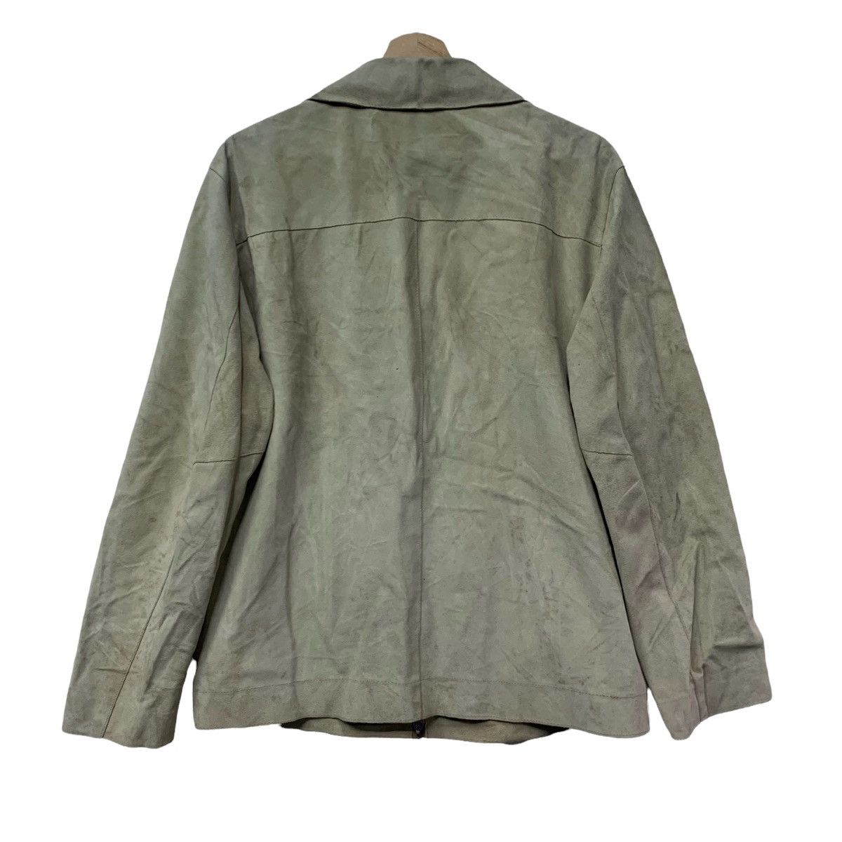 United Colors Of Benetton 🇮🇹United Colors Of Benetton Cowhide Suede Zipper Jacket Size US S / EU 44-46 / 1 - 7 Thumbnail