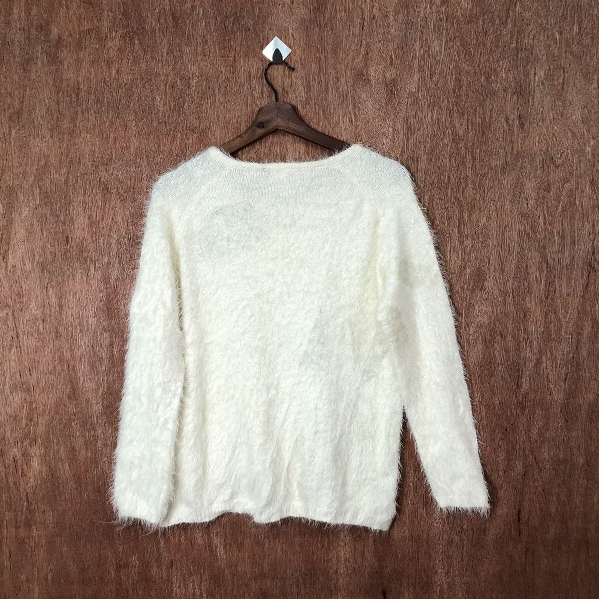 Aran Isles Knitwear × Japanese Brand × Vintage Ac By Alpha Cubic Shag Shaggy Fur Mohair Knitwear #6409 Size M / US 6-8 / IT 42-44 - 7 Thumbnail