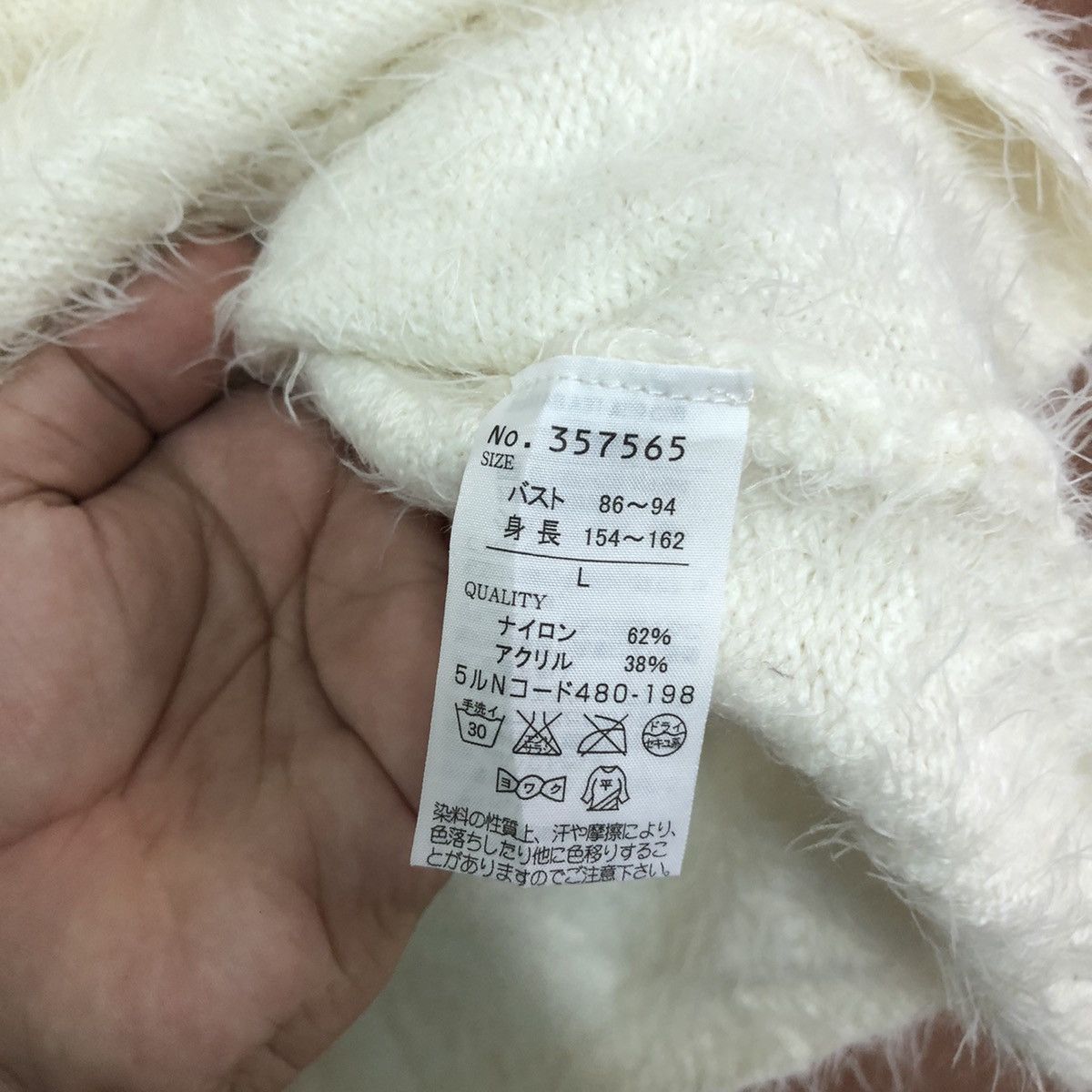 Aran Isles Knitwear × Japanese Brand × Vintage Ac By Alpha Cubic Shag Shaggy Fur Mohair Knitwear #6409 Size M / US 6-8 / IT 42-44 - 6 Thumbnail