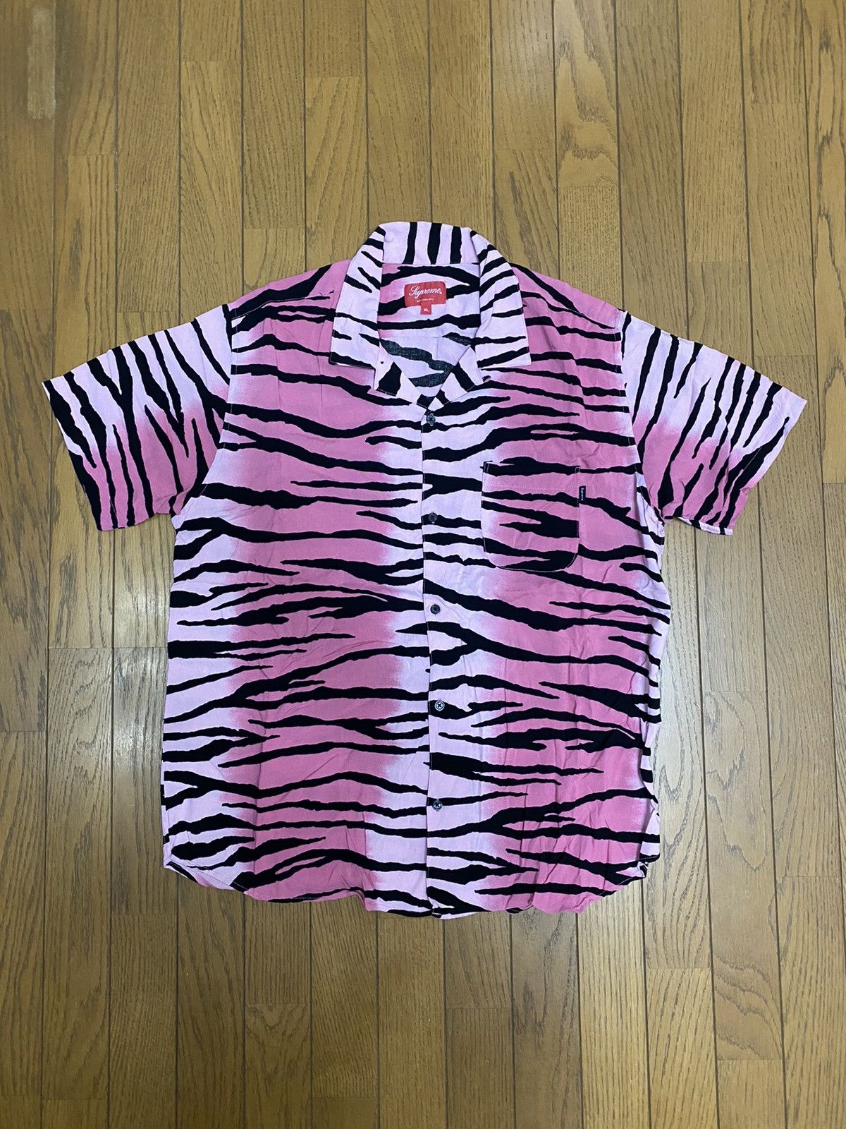 Supreme Supreme Tiger Stripe Rayon Shirt | Grailed