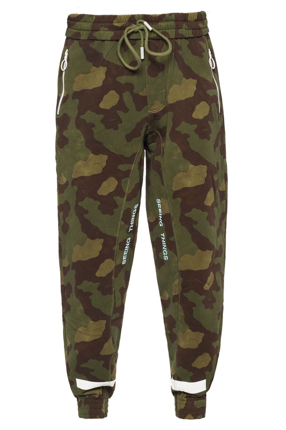 image of Off White Green Camo Logo Joggers Sweatpants Size Xs, Men's