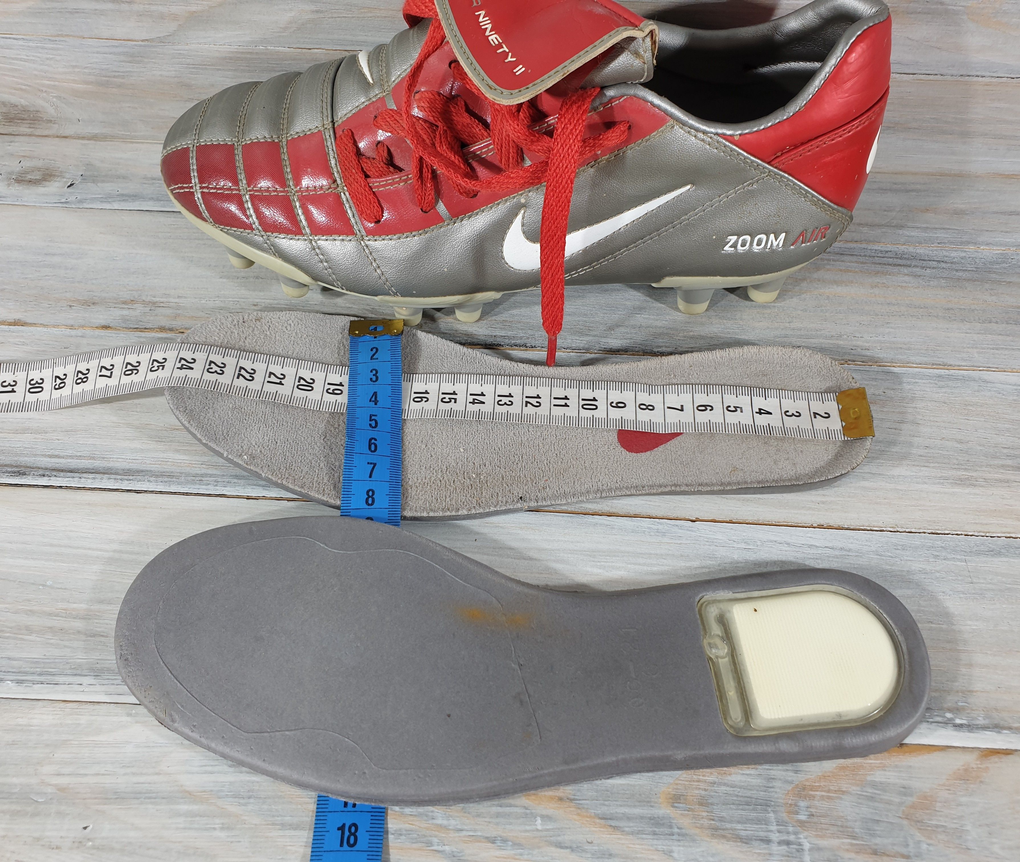 Nike Vintage Nike Air Ninety 2 2004 Zoom Air Football Very Rare Size US 6.5 / EU 39-40 - 12 Thumbnail