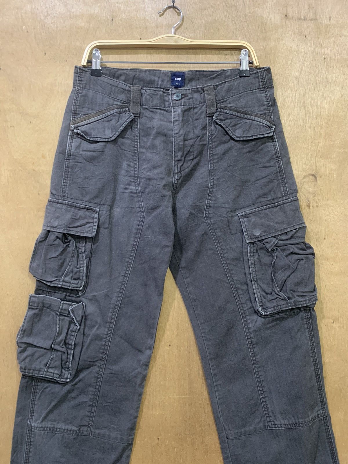 Gap × Japanese Brand GAP Carpenter Baggy Multipocket Tactical Utility Cargo Pant Size US 32 / EU 48 - 4 Thumbnail