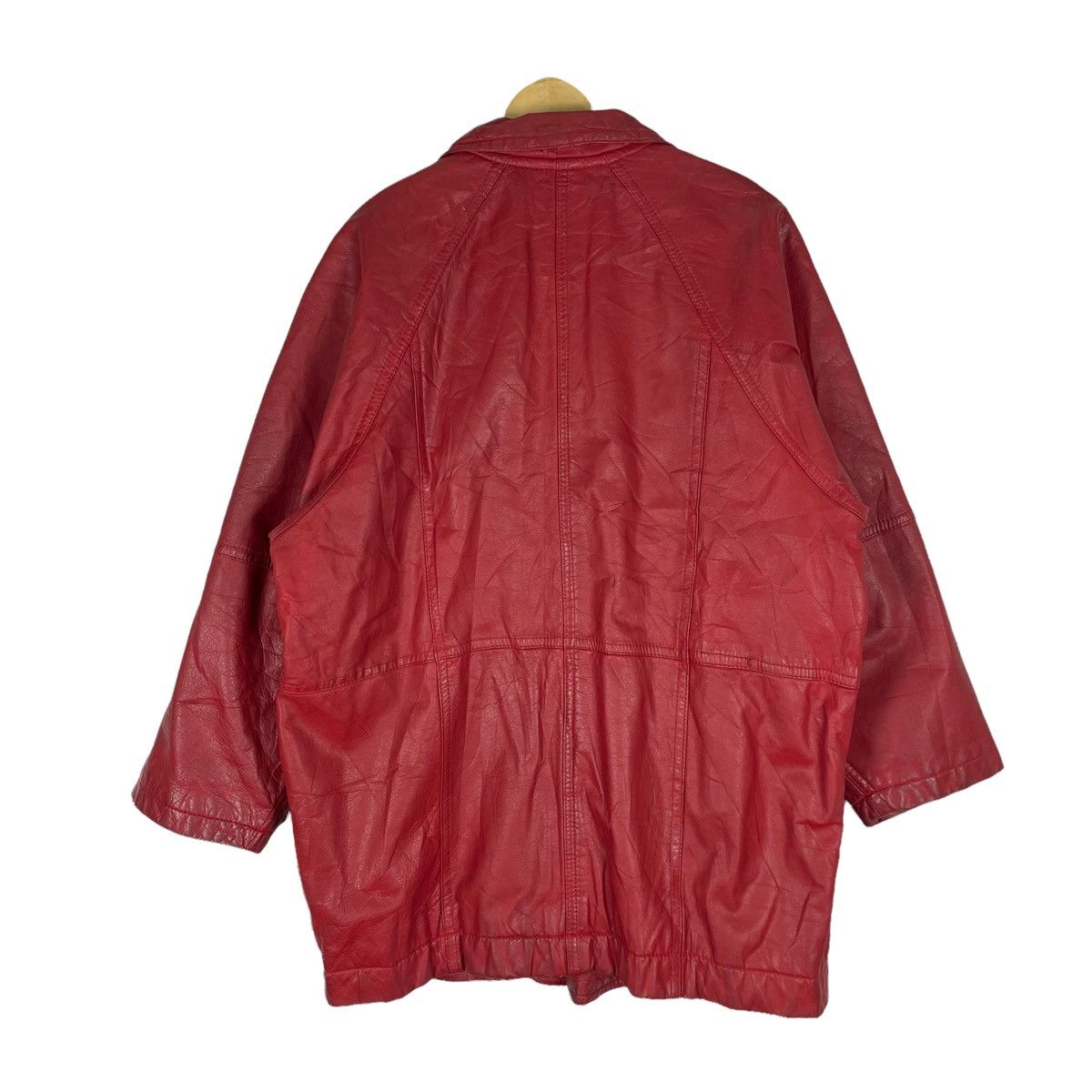 Hai Sporting Gear 🔥HAI SPORTING GEAR ISSEY MIYAKE CHERRY RED LEATHER JACKET Size US M / EU 48-50 / 2 - 9 Thumbnail
