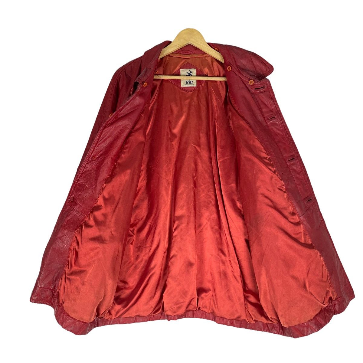 Hai Sporting Gear 🔥HAI SPORTING GEAR ISSEY MIYAKE CHERRY RED LEATHER JACKET Size US M / EU 48-50 / 2 - 8 Thumbnail