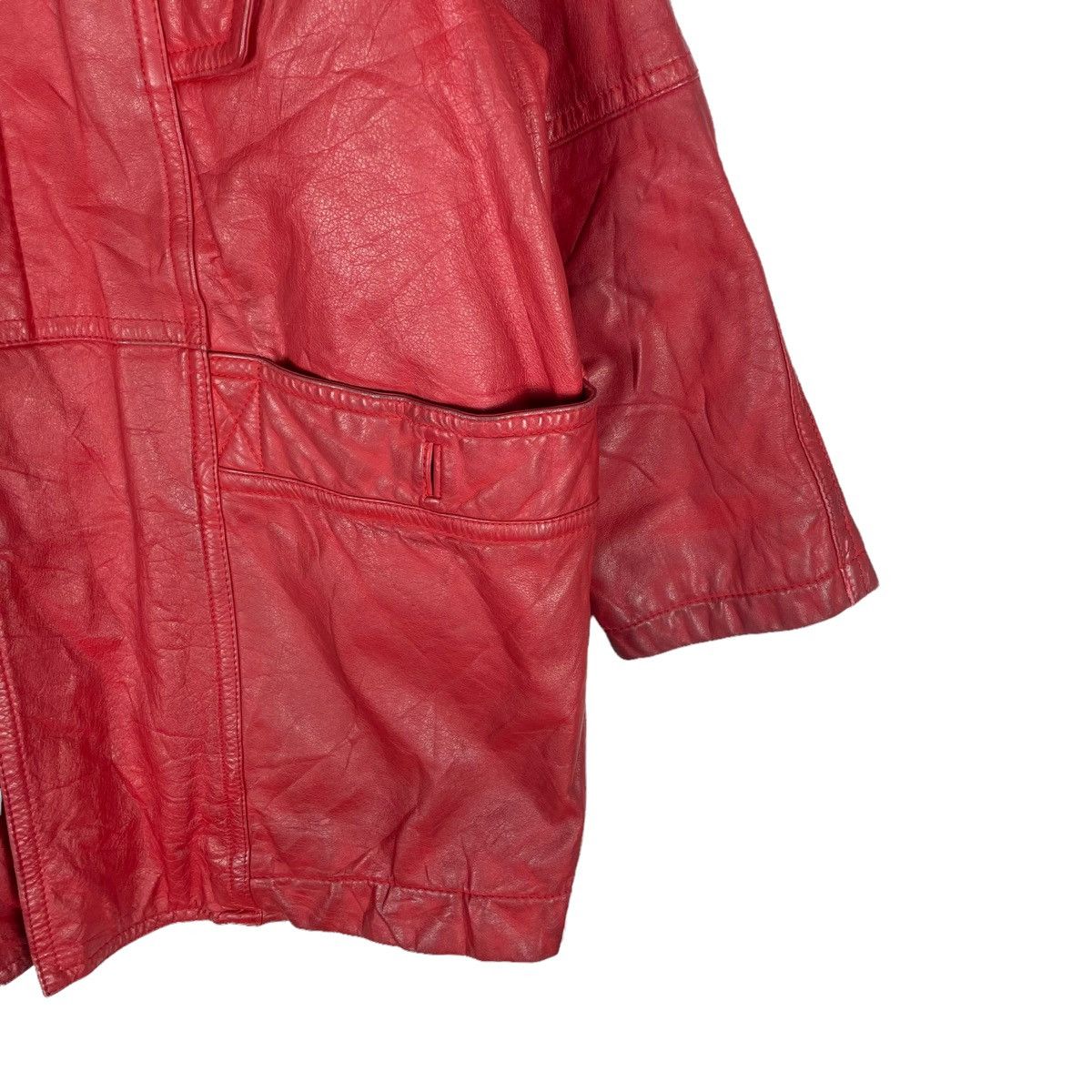 Hai Sporting Gear 🔥HAI SPORTING GEAR ISSEY MIYAKE CHERRY RED LEATHER JACKET Size US M / EU 48-50 / 2 - 6 Thumbnail