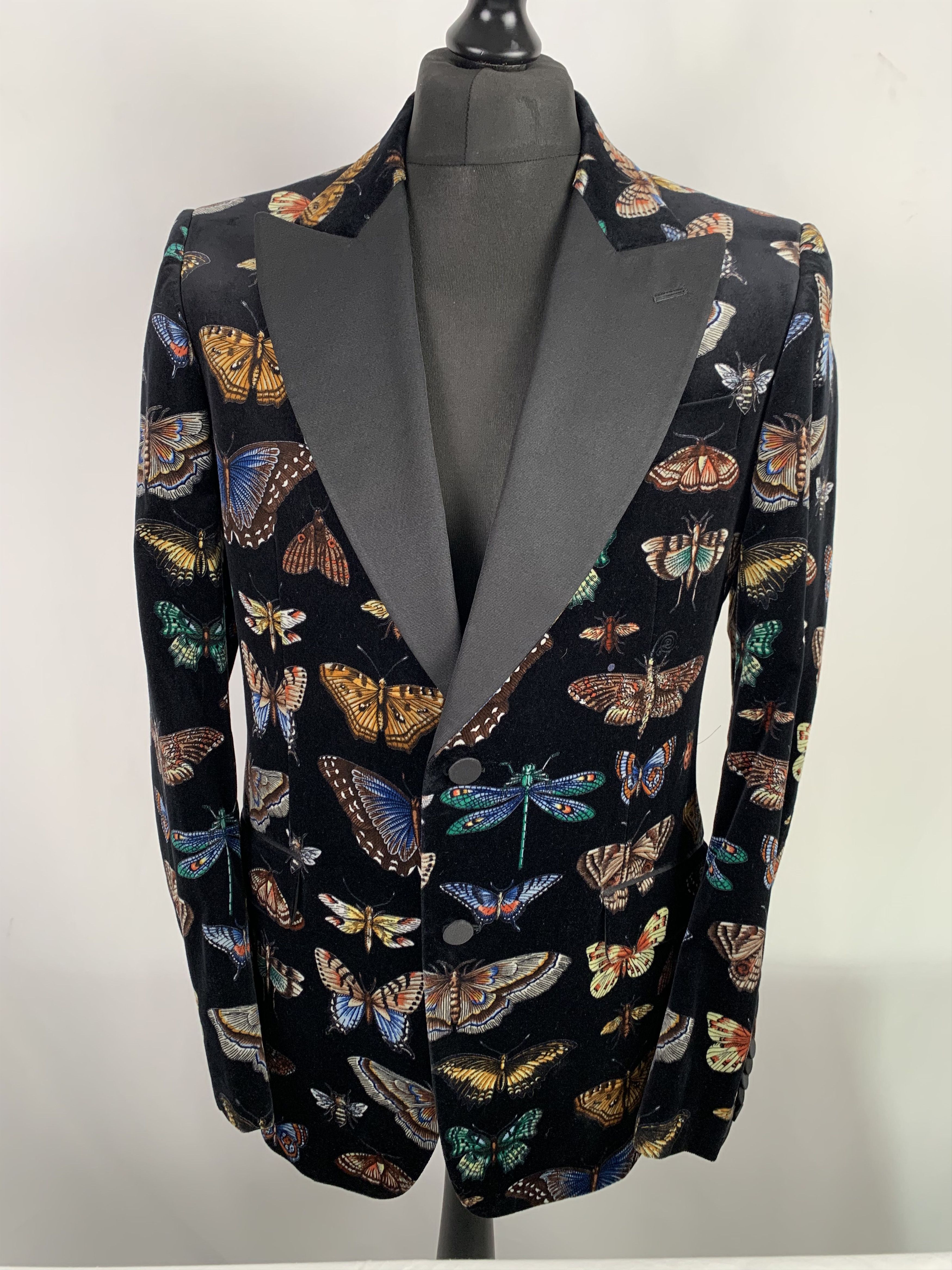 Gucci Gucci Butterfly Print Blazer Grailed