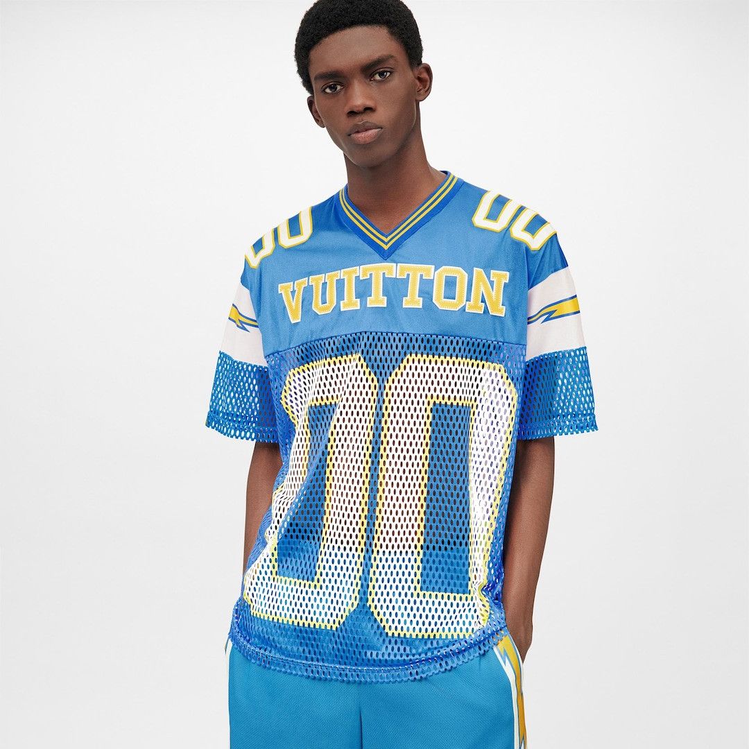 Louis Vuitton Sporty T-Shirt With Patch Blue for Men