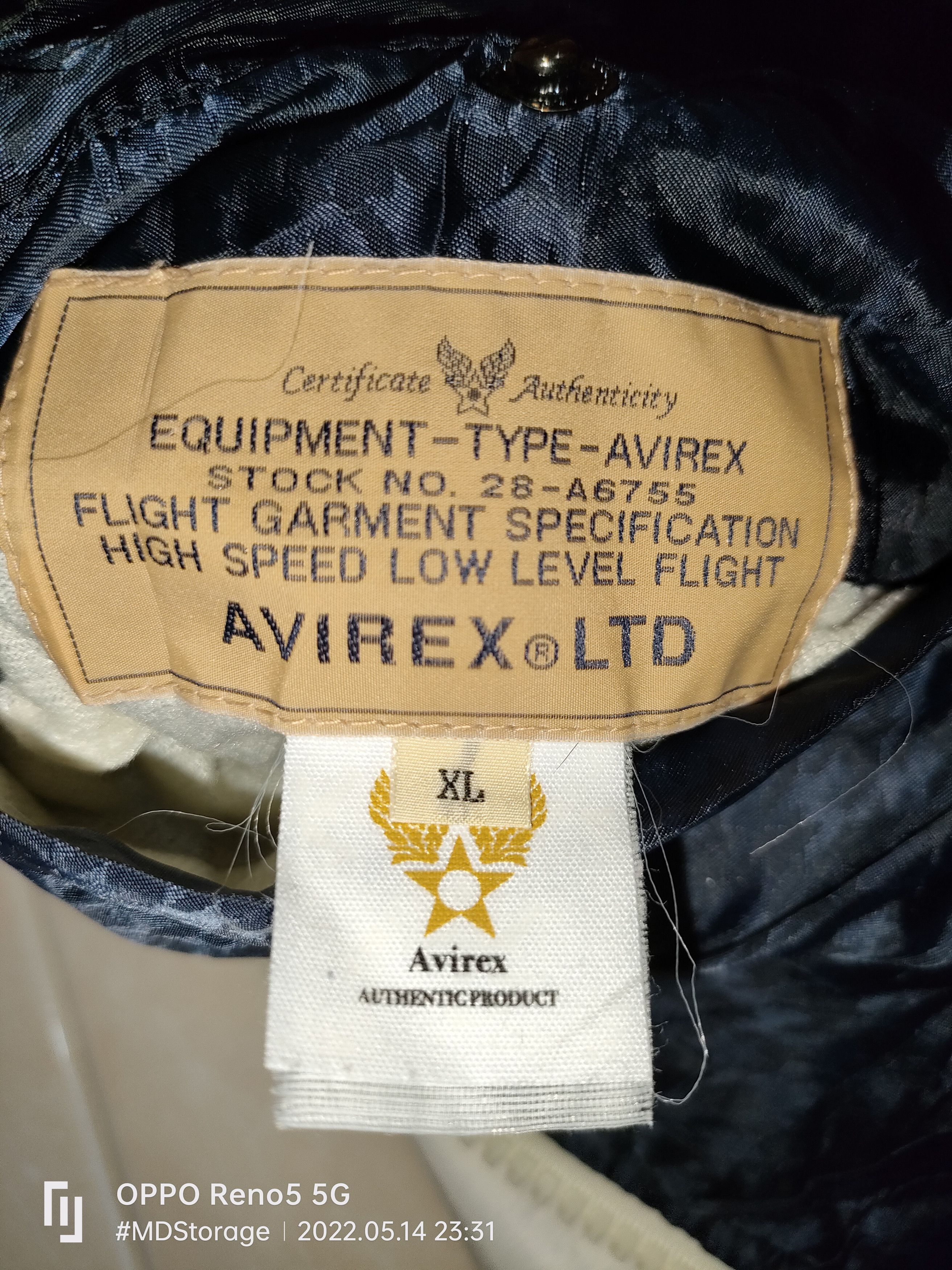 Avirex Avirex Flight Jacket Distressed 35th Anniversary 1975-2010 Size US XL / EU 56 / 4 - 4 Thumbnail