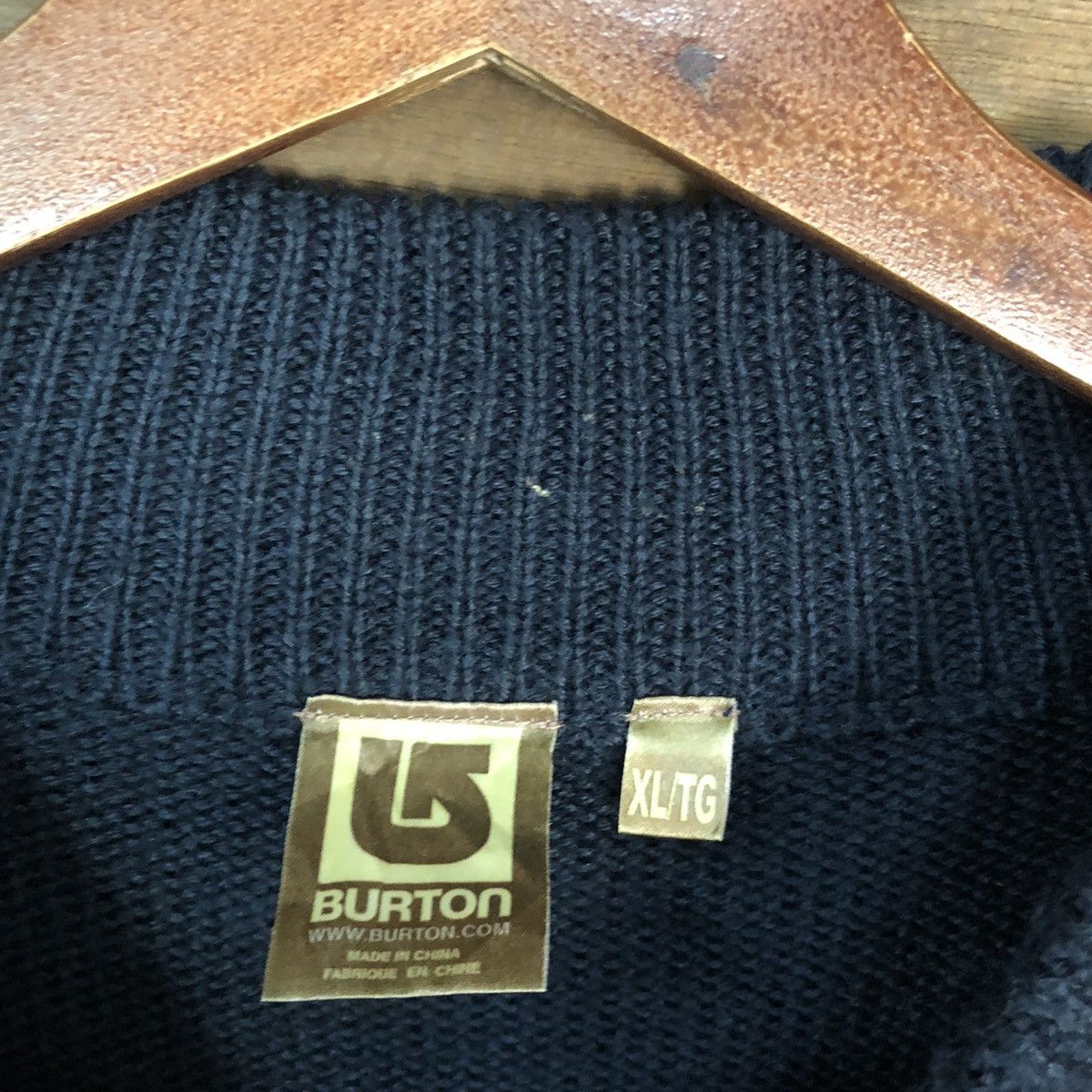 Aran Isles Knitwear Burton Dark Blue diamond style Knitwear #H061 Size US XL / EU 56 / 4 - 8 Thumbnail