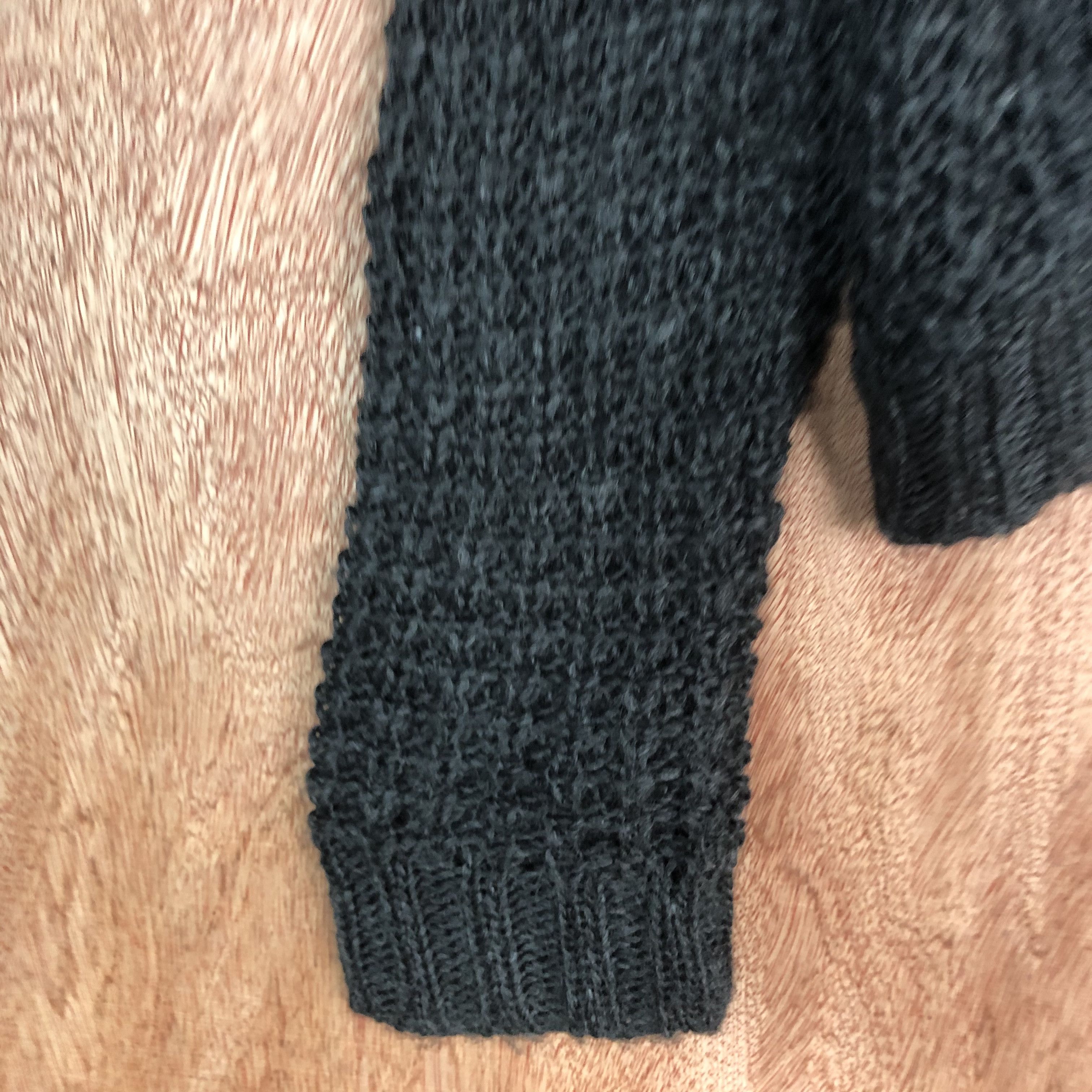 Homespun Knitwear × Japanese Brand DLL Anna Lunna Black Shag Shaggy Cardigan #c528 Size US M / EU 48-50 / 2 - 10 Thumbnail