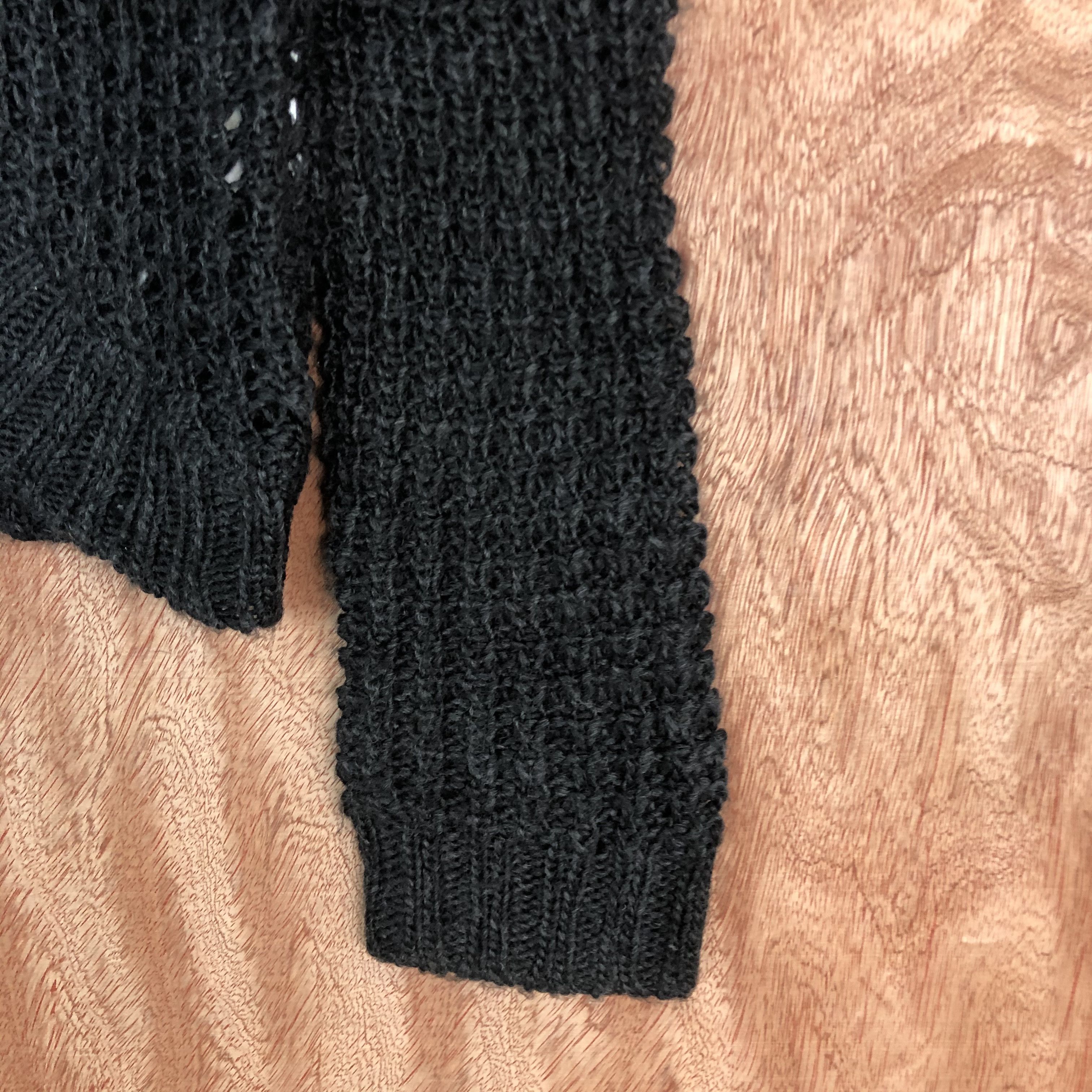 Homespun Knitwear × Japanese Brand DLL Anna Lunna Black Shag Shaggy Cardigan #c528 Size US M / EU 48-50 / 2 - 4 Thumbnail