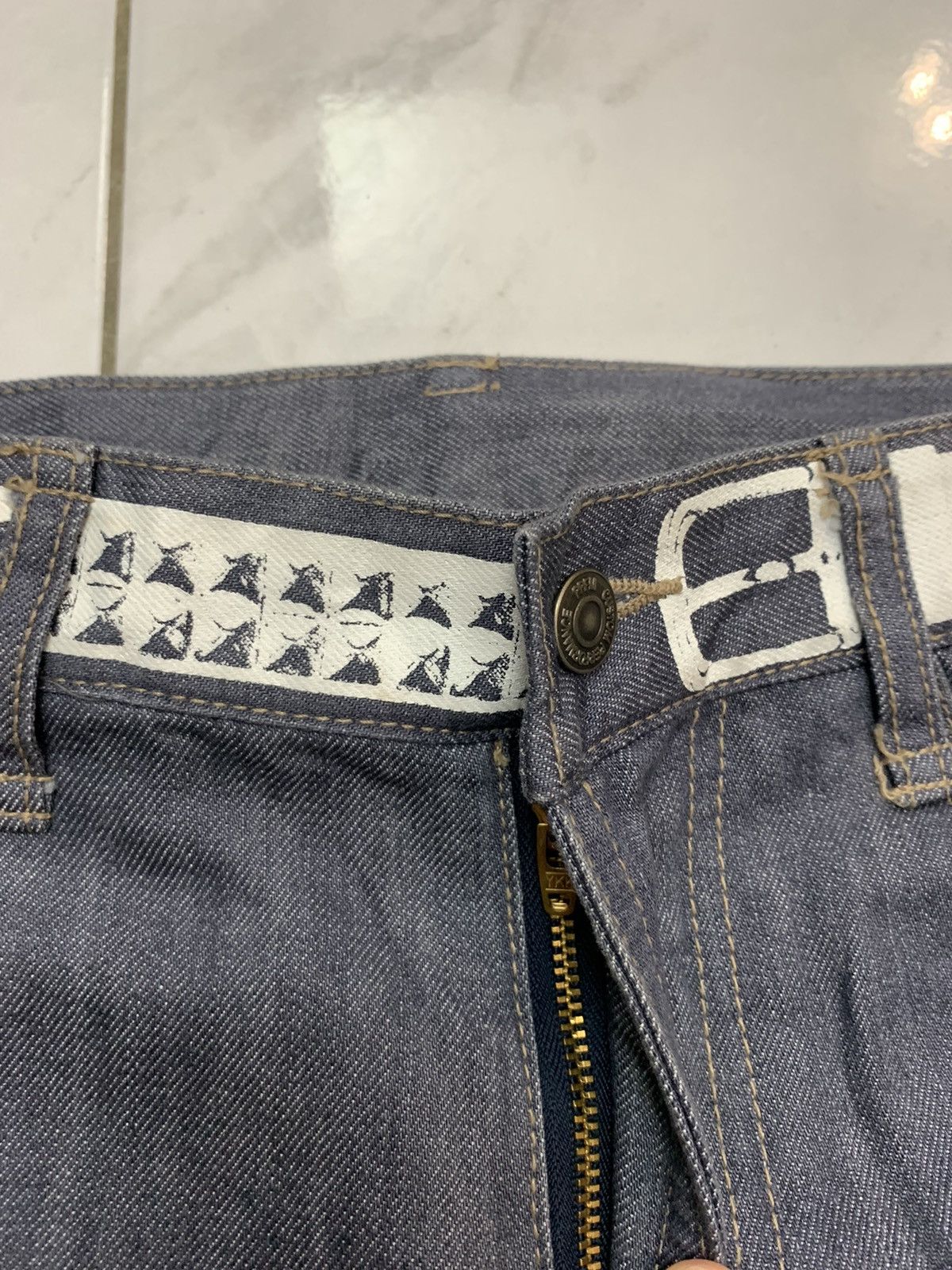 PPFM Ppfm denim pant swing cutting rare design Size US 33 - 5 Thumbnail