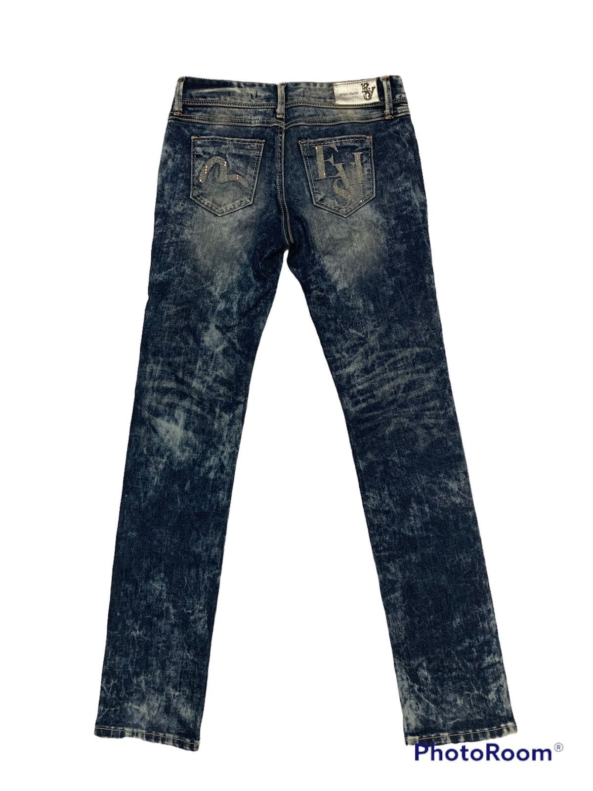 Evisu Evisu denim jeans acid wash design straight cut Size US 29 - 2 Thumbnail