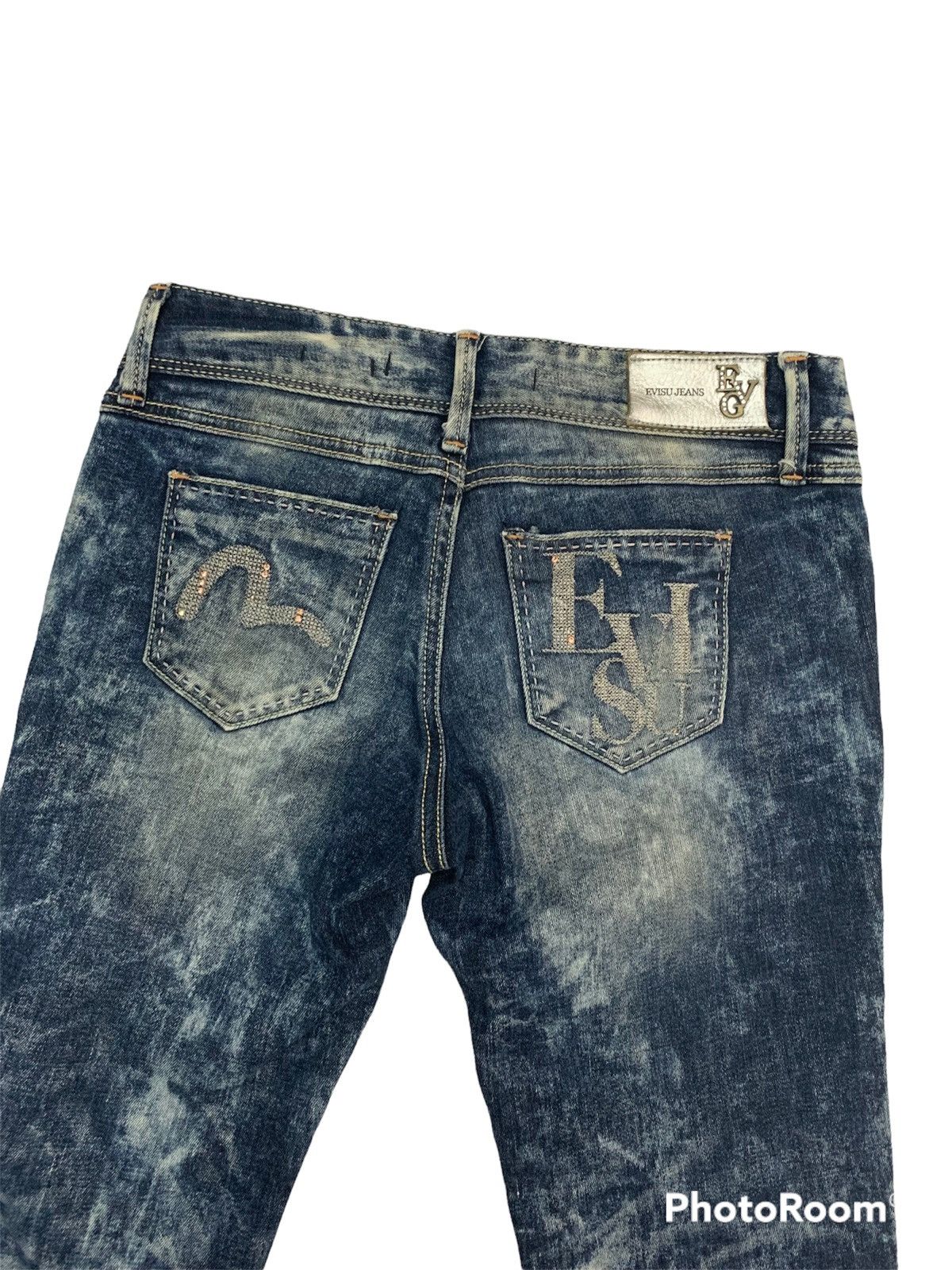 Evisu Evisu denim jeans acid wash design straight cut Size US 29 - 5 Thumbnail