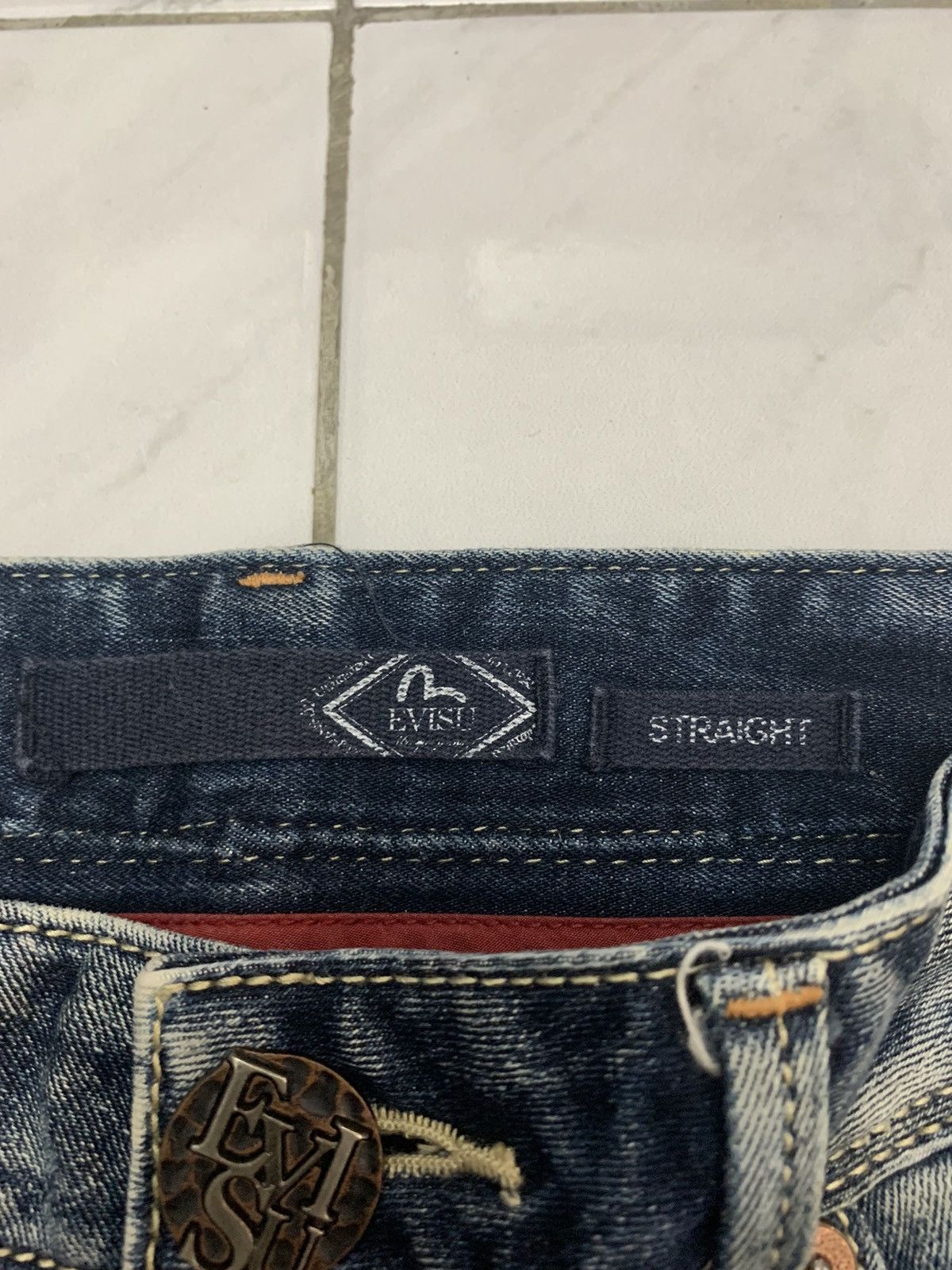 Evisu Evisu denim jeans acid wash design straight cut Size US 29 - 8 Thumbnail