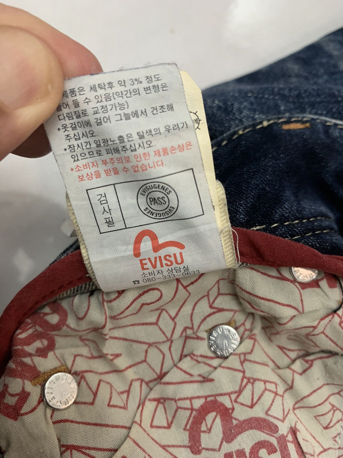 Evisu Evisu denim jeans acid wash design straight cut Size US 29 - 18 Thumbnail
