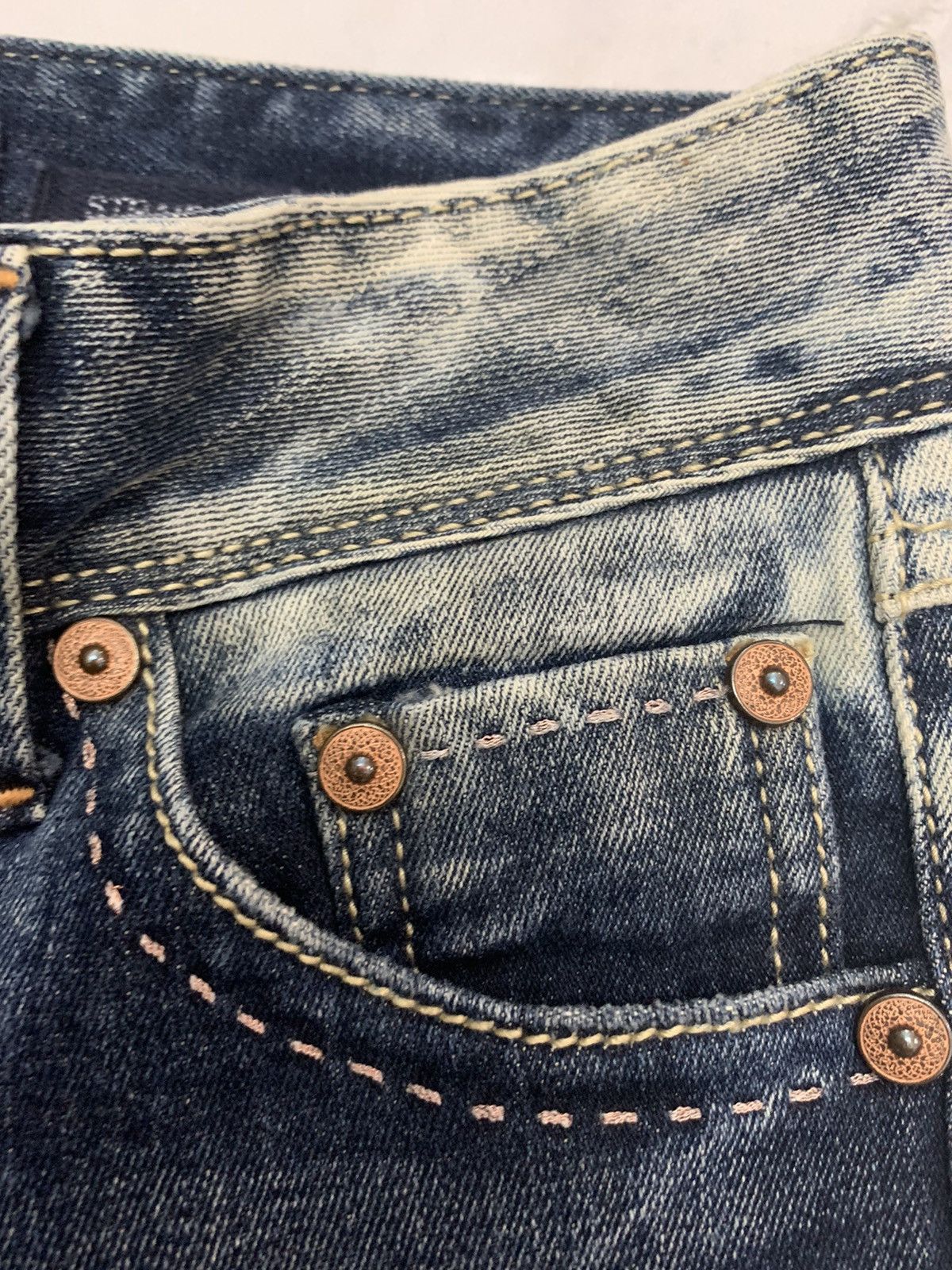 Evisu Evisu denim jeans acid wash design straight cut Size US 29 - 9 Thumbnail
