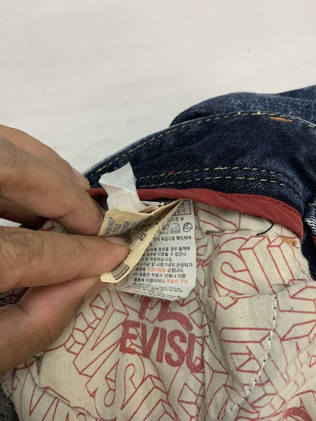 Evisu Evisu denim jeans acid wash design straight cut Size US 29 - 14 Thumbnail