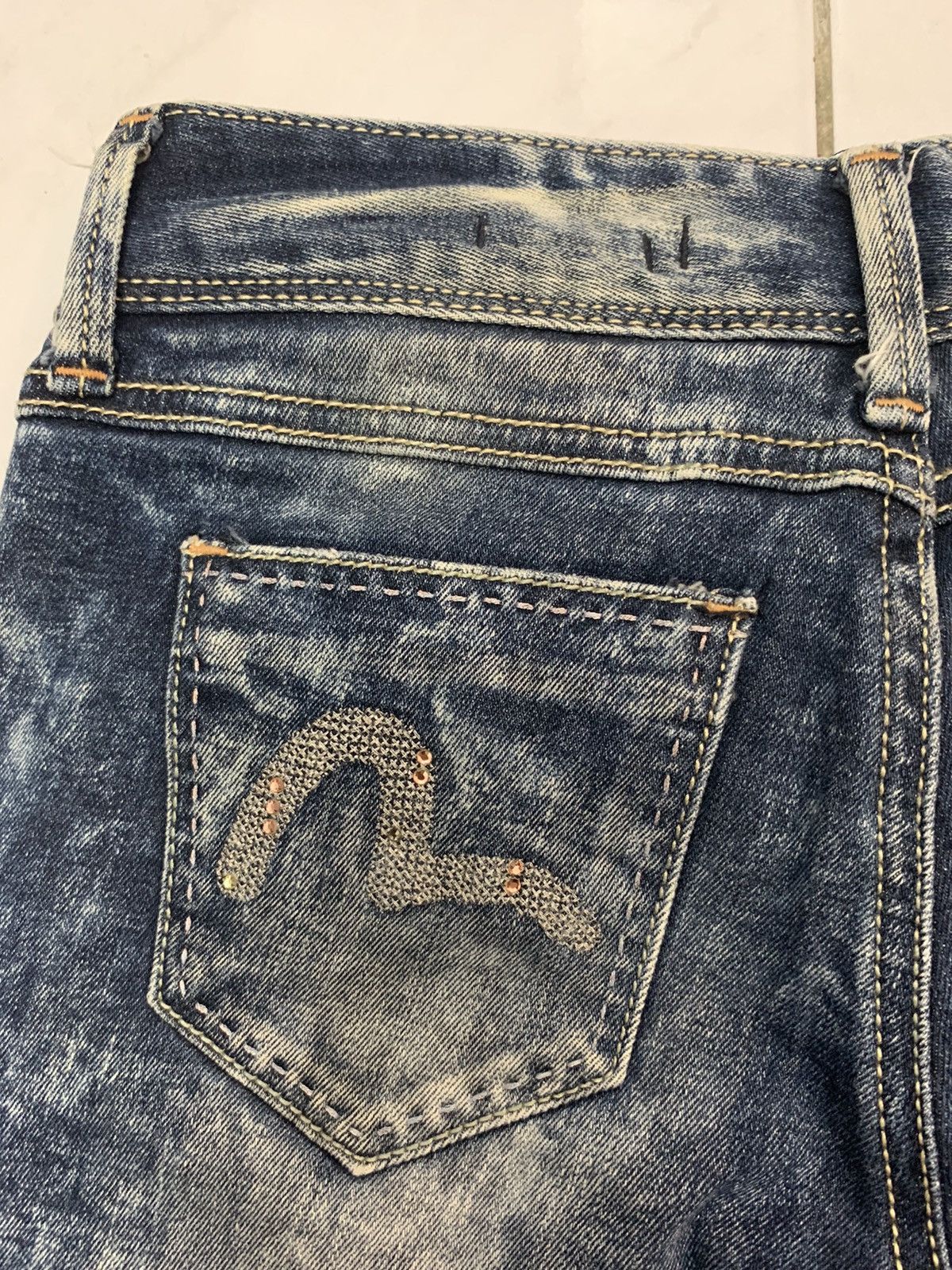 Evisu Evisu denim jeans acid wash design straight cut Size US 29 - 11 Thumbnail