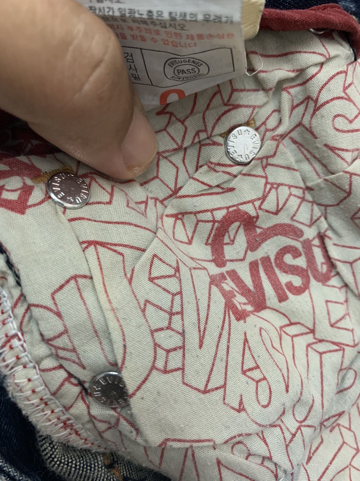 Evisu Evisu denim jeans acid wash design straight cut Size US 29 - 13 Thumbnail