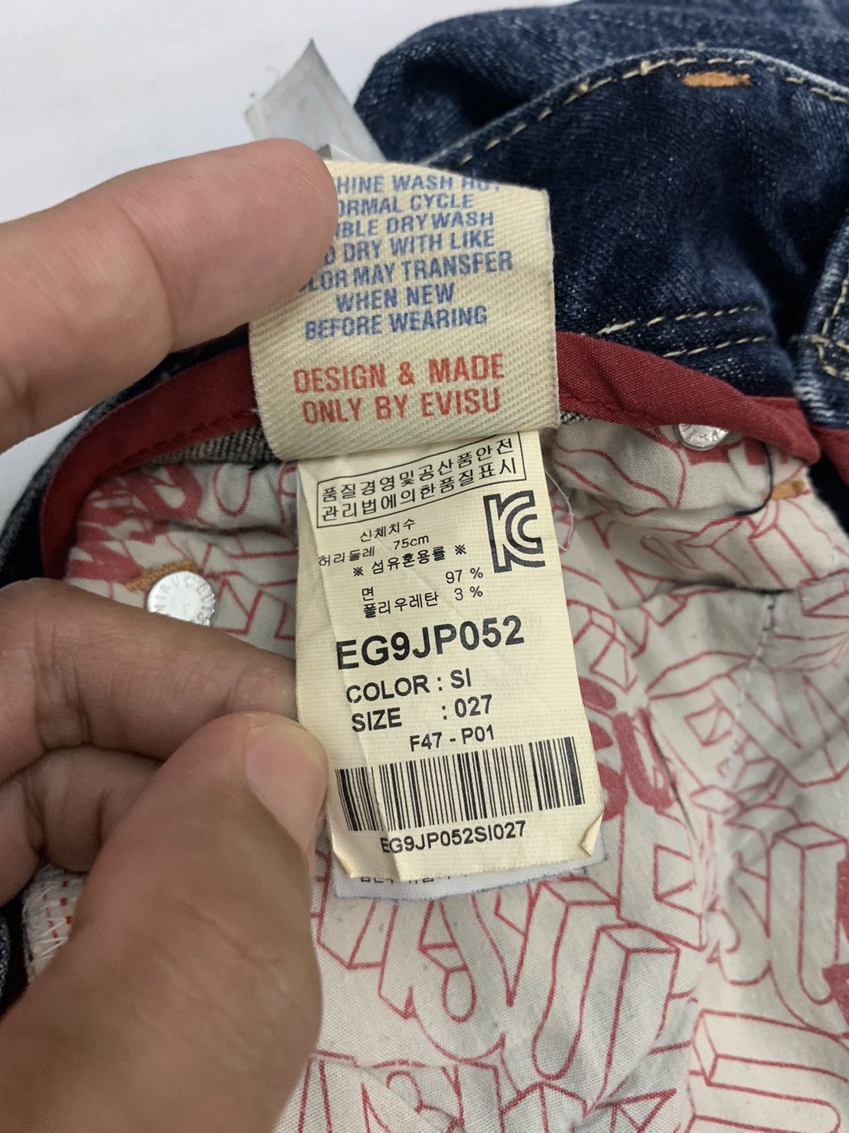 Evisu Evisu denim jeans acid wash design straight cut Size US 29 - 16 Thumbnail