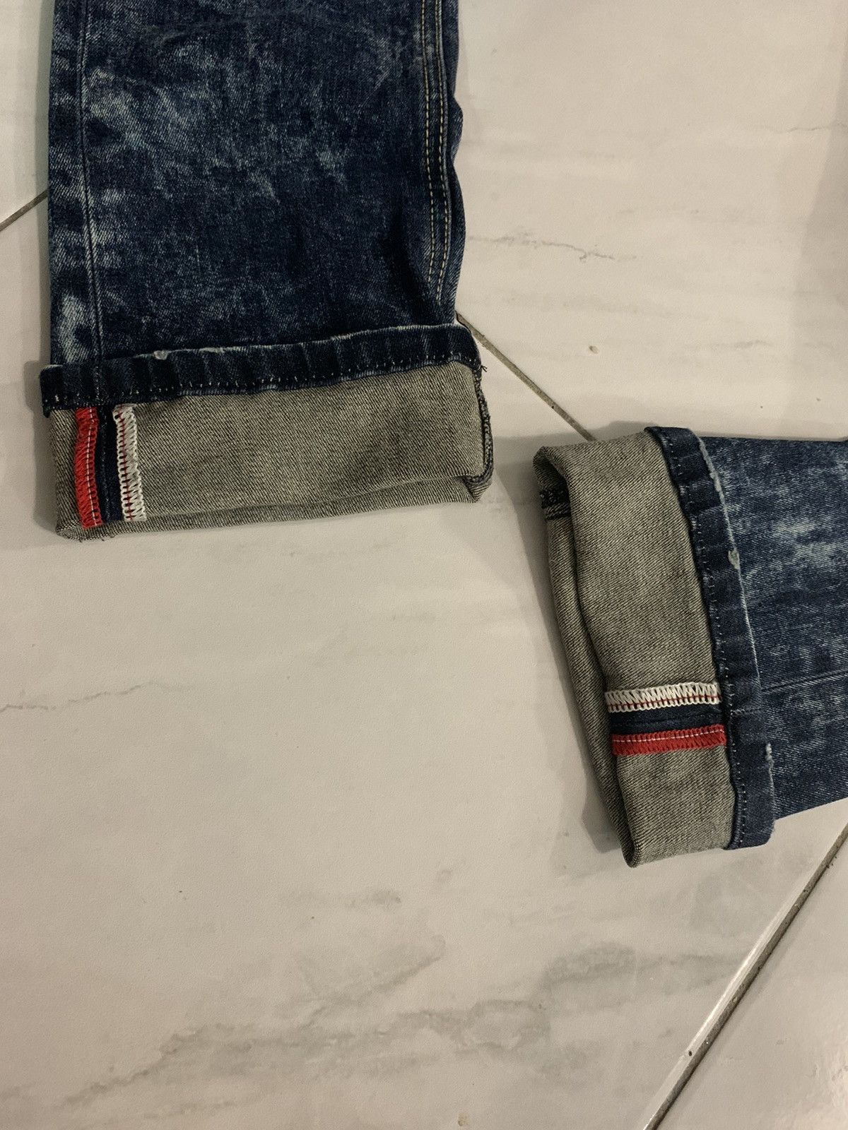 Evisu Evisu denim jeans acid wash design straight cut Size US 29 - 19 Thumbnail