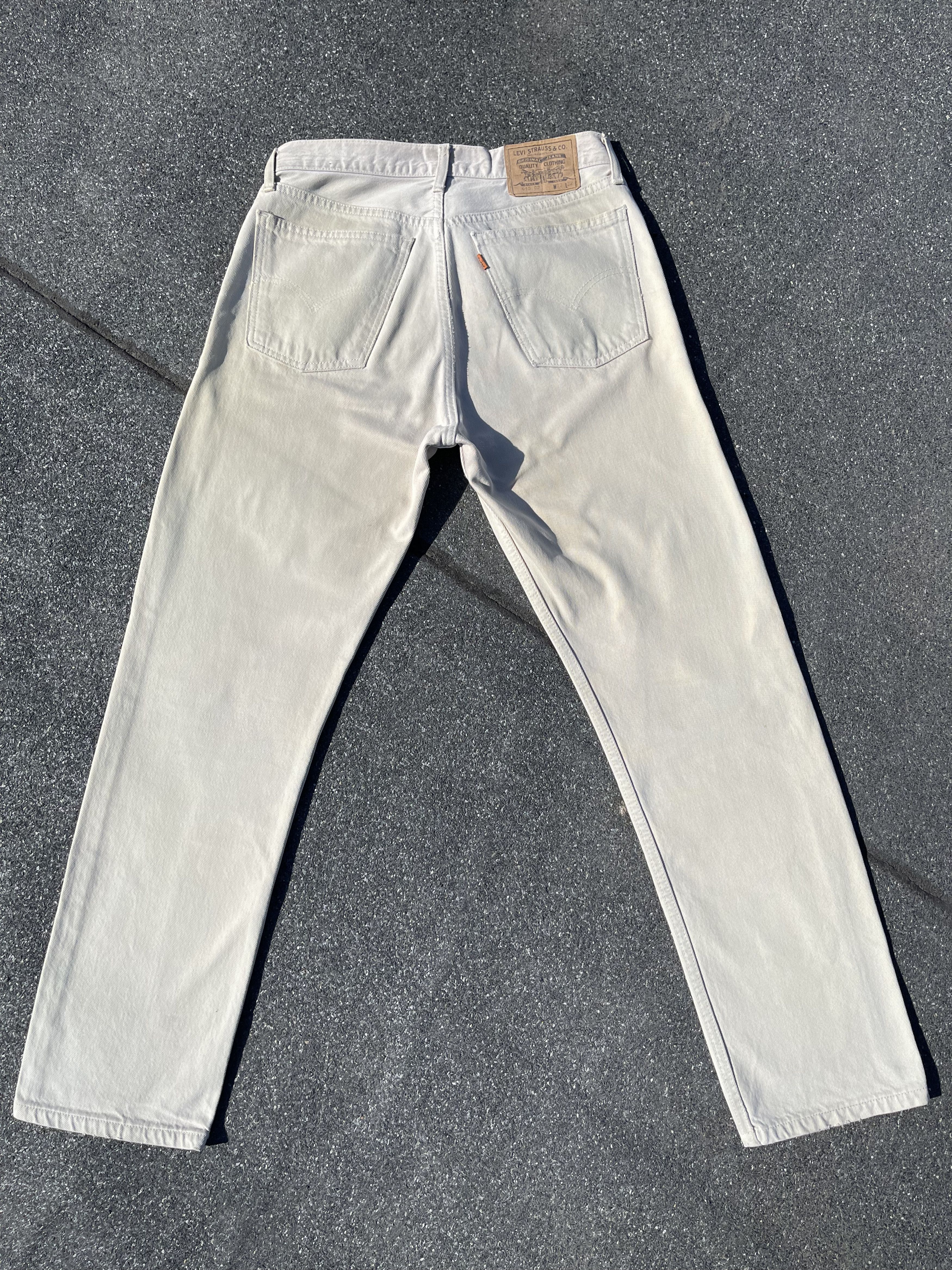 Levi's 615 02 Orange Tab Vintage Cream Denim Pant