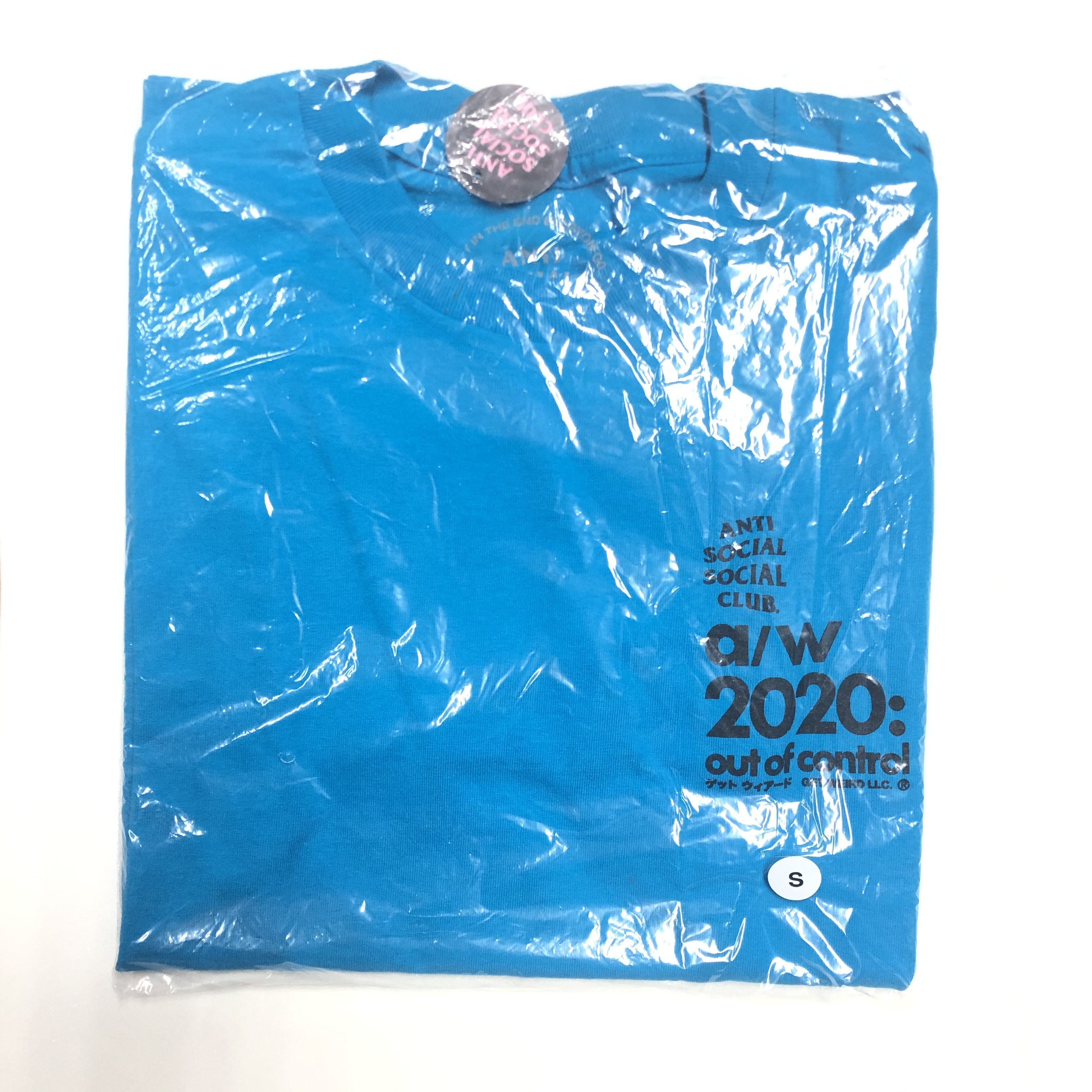 Anti Social Social Club DS ASSC 2020 Out of control Turquoise Blue Tee FOG FTP BAPE Size US S / EU 44-46 / 1 - 1 Thumbnail