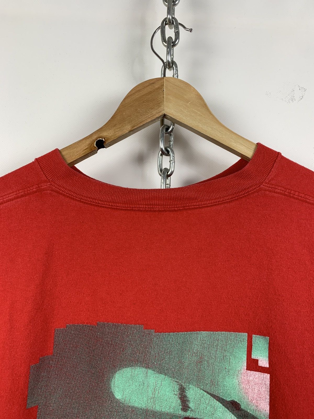 Vintage 90s Vintage Morrow Snowboard Single Stitch Red T-Shirt Size US L / EU 52-54 / 3 - 13 Thumbnail