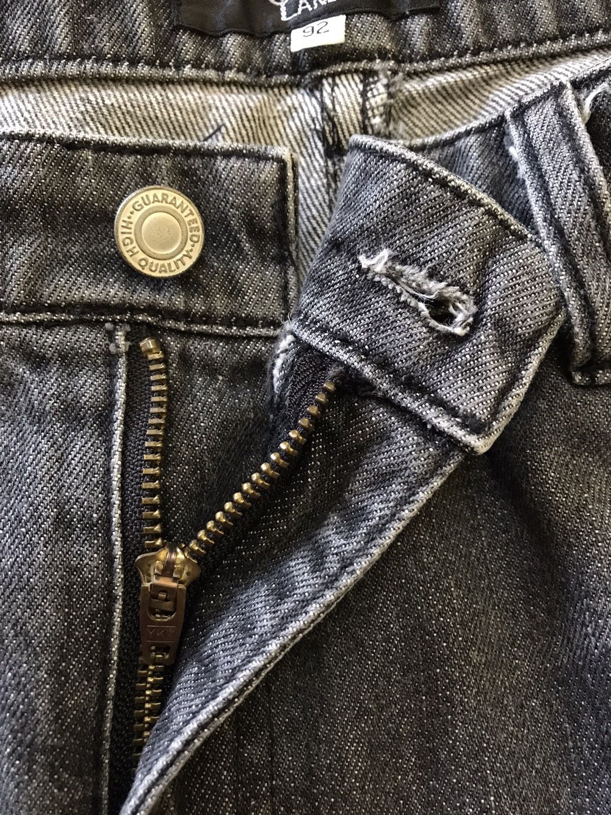 If Six Was Nine × Le Grande Bleu (L.G.B.) × Seditionaries Japanese Smile Land Patchwork Bondage Distressed Jeans Size US 38 / EU 54 - 7 Thumbnail