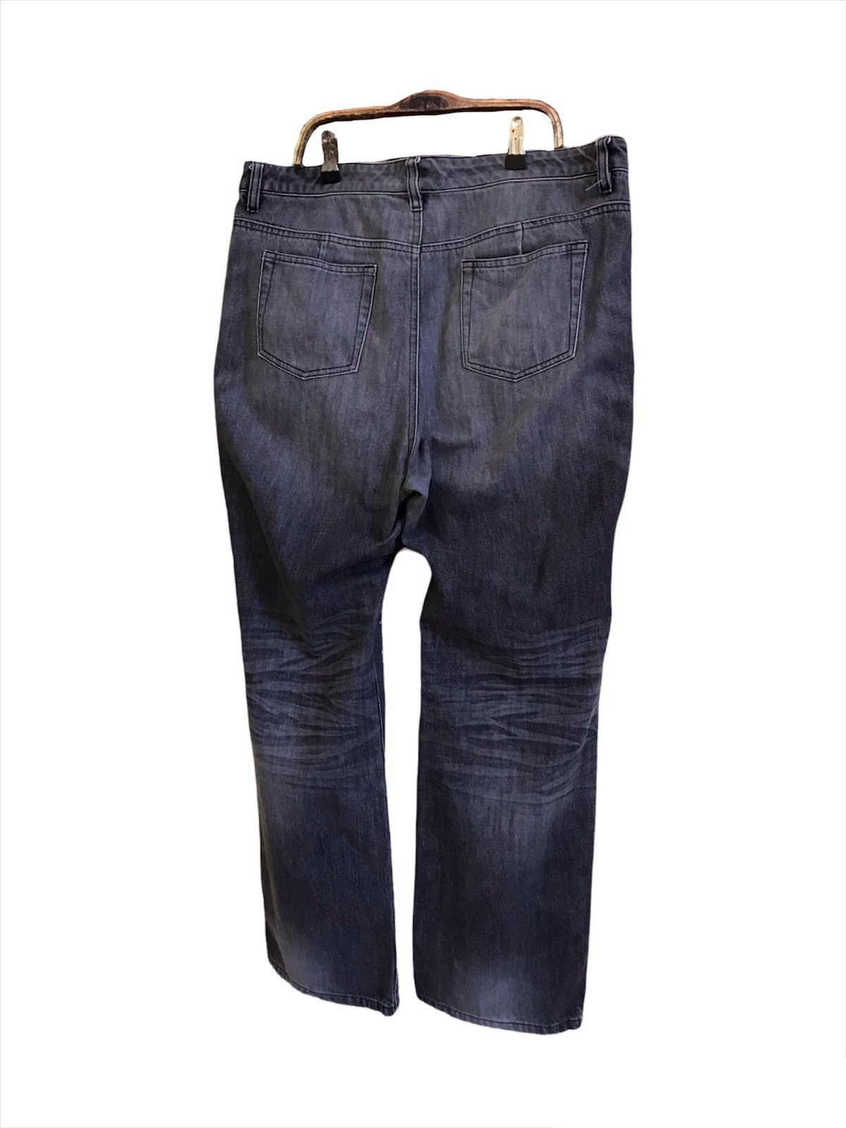 If Six Was Nine × Le Grande Bleu (L.G.B.) × Seditionaries Japanese Smile Land Patchwork Bondage Distressed Jeans Size US 38 / EU 54 - 16 Thumbnail