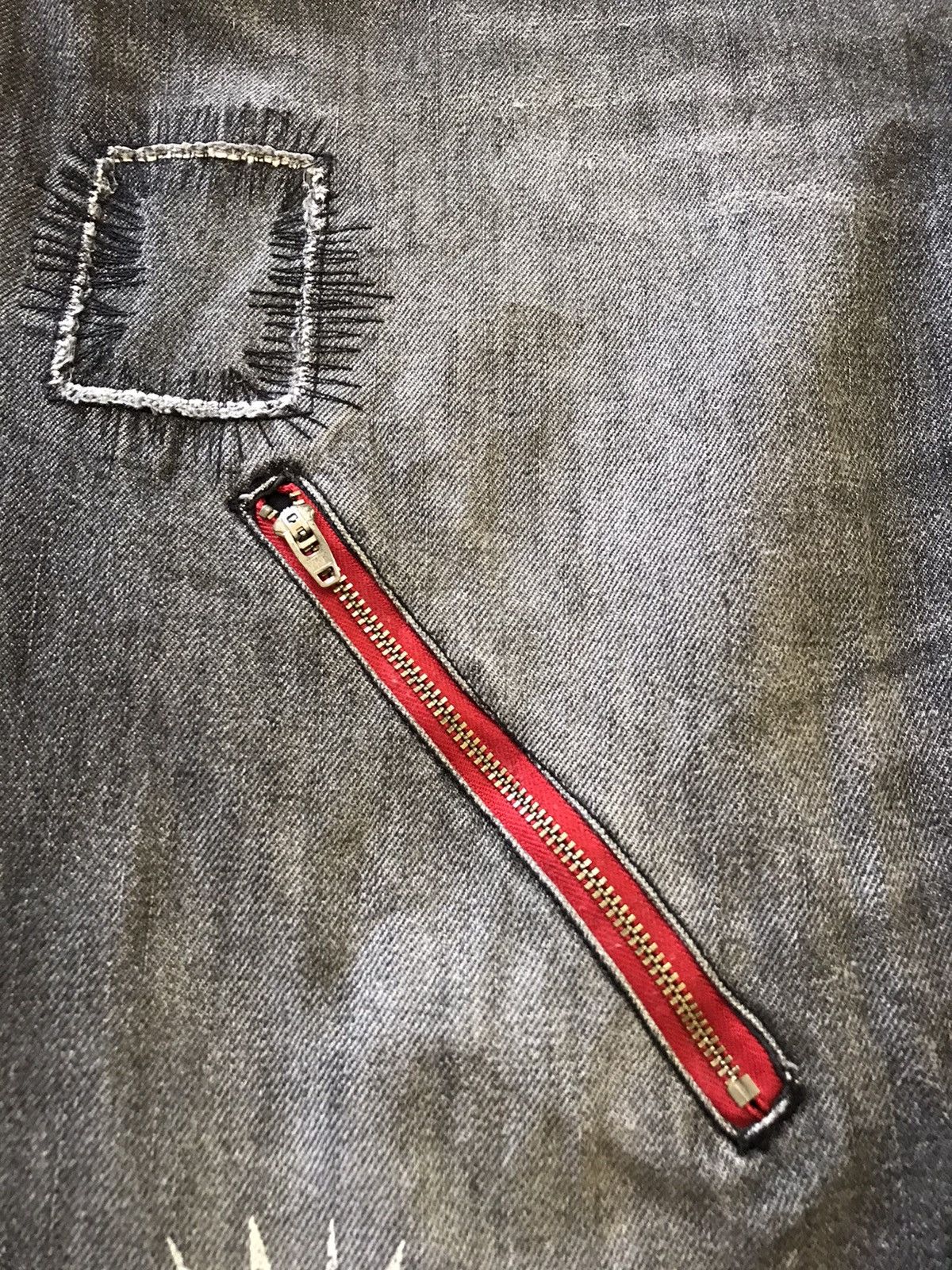 If Six Was Nine × Le Grande Bleu (L.G.B.) × Seditionaries Japanese Smile Land Patchwork Bondage Distressed Jeans Size US 38 / EU 54 - 11 Thumbnail