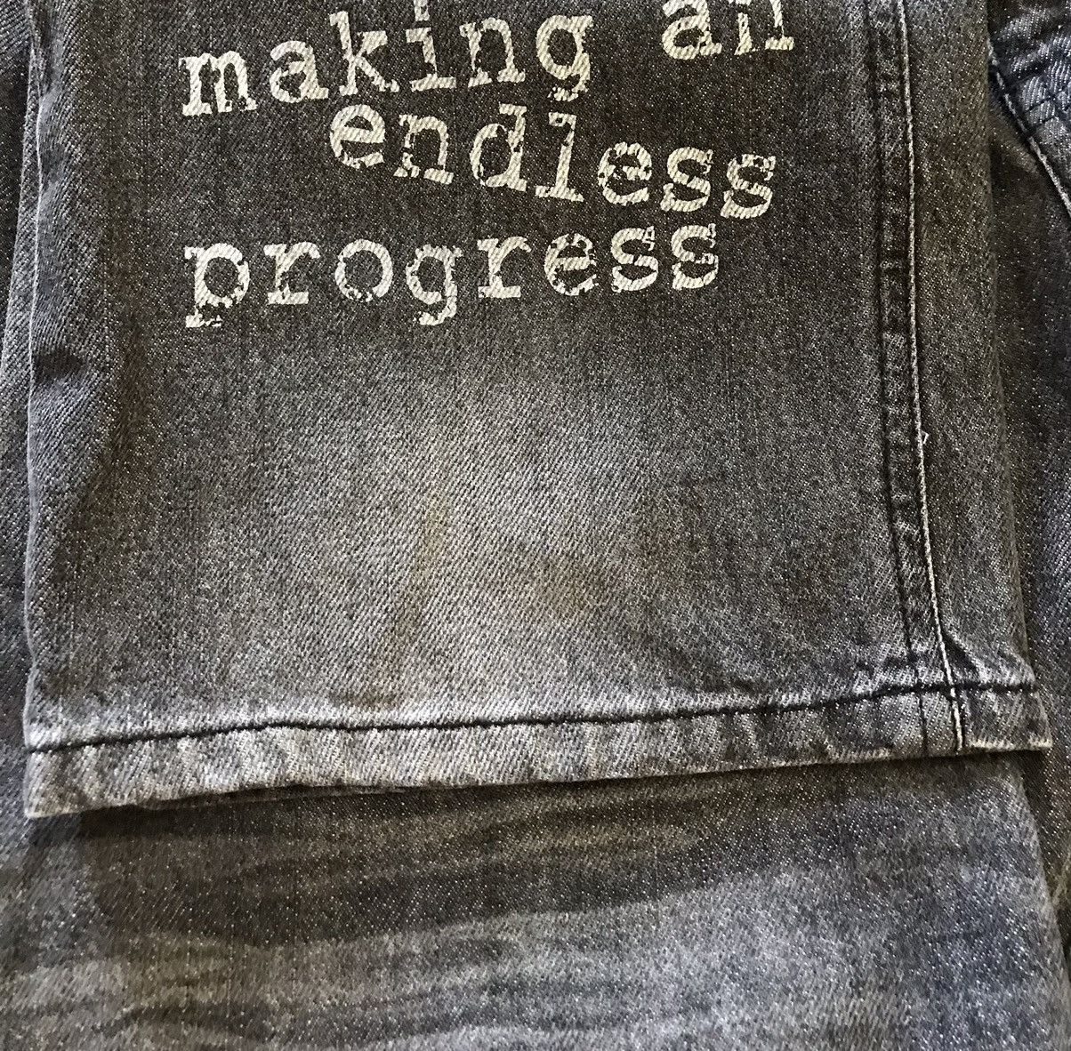 If Six Was Nine × Le Grande Bleu (L.G.B.) × Seditionaries Japanese Smile Land Patchwork Bondage Distressed Jeans Size US 38 / EU 54 - 13 Thumbnail