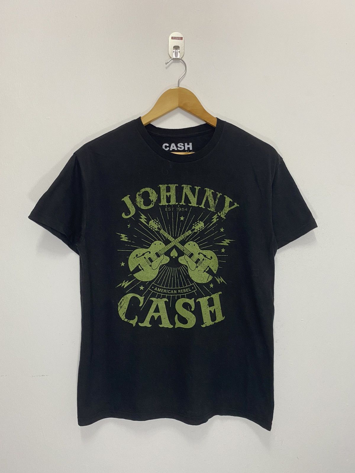 Band Tees × Vintage Johnny Cash Big Logo T-Shirt Size US M / EU 48-50 / 2 - 2 Thumbnail