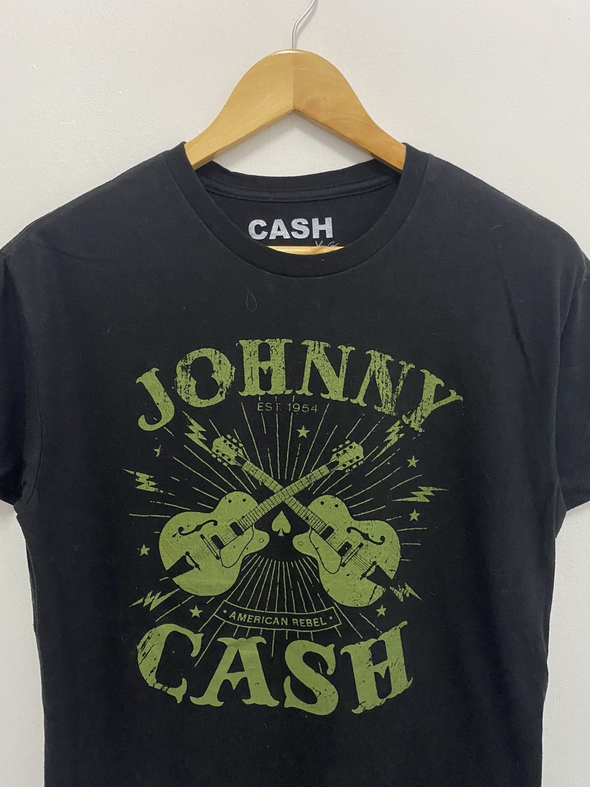 Band Tees × Vintage Johnny Cash Big Logo T-Shirt Size US M / EU 48-50 / 2 - 5 Thumbnail